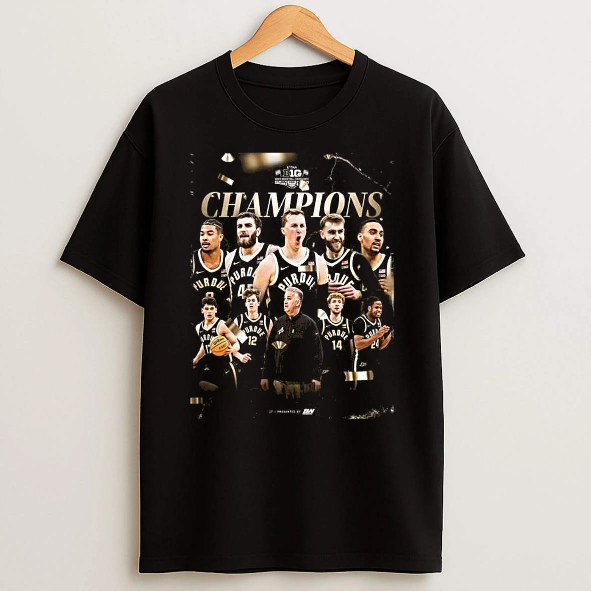 Purdue Boilermakers Mens Basketball 2026 Big Ten Tournament Champions T Shirt