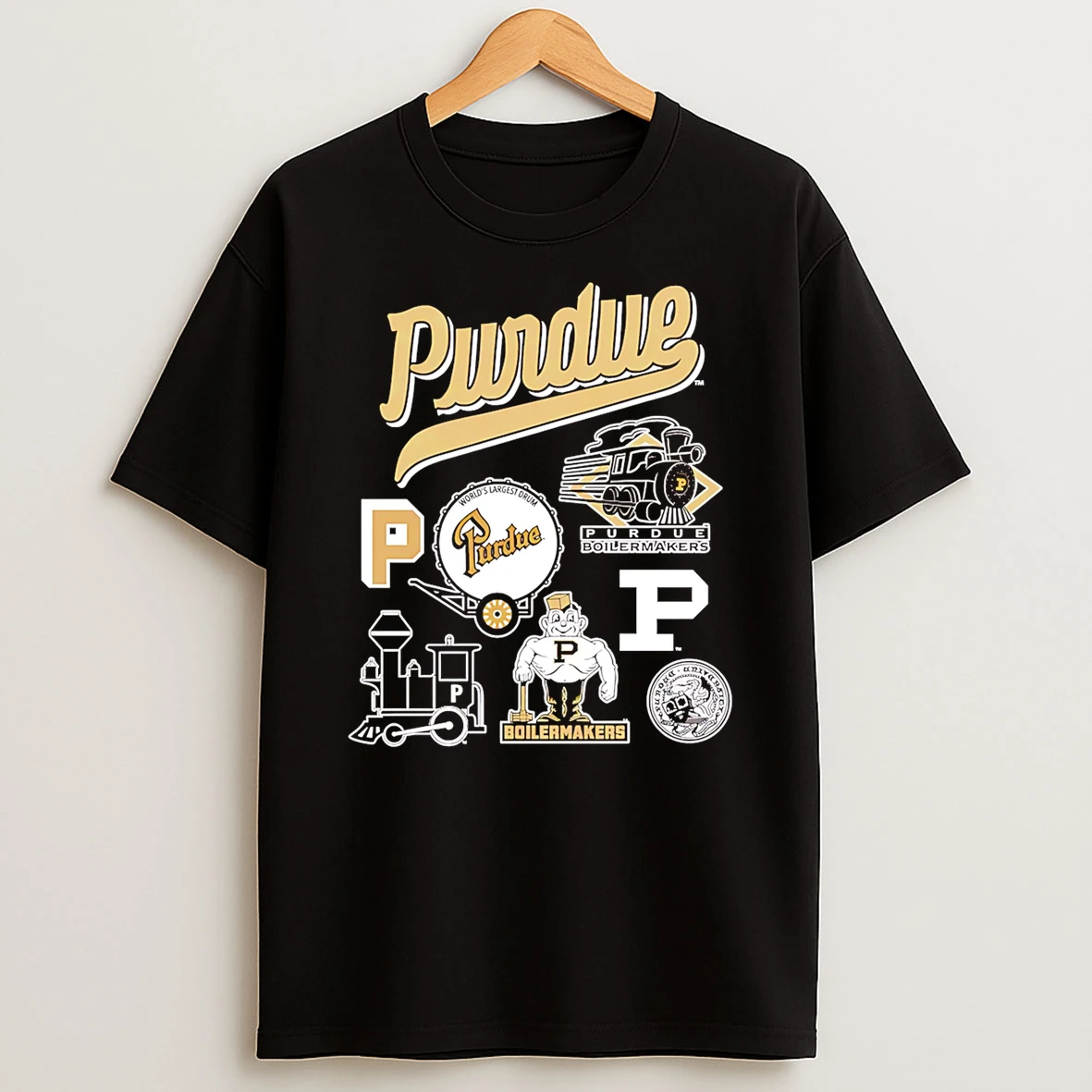 Purdue Boilermakers Vintage Logo T Shirt