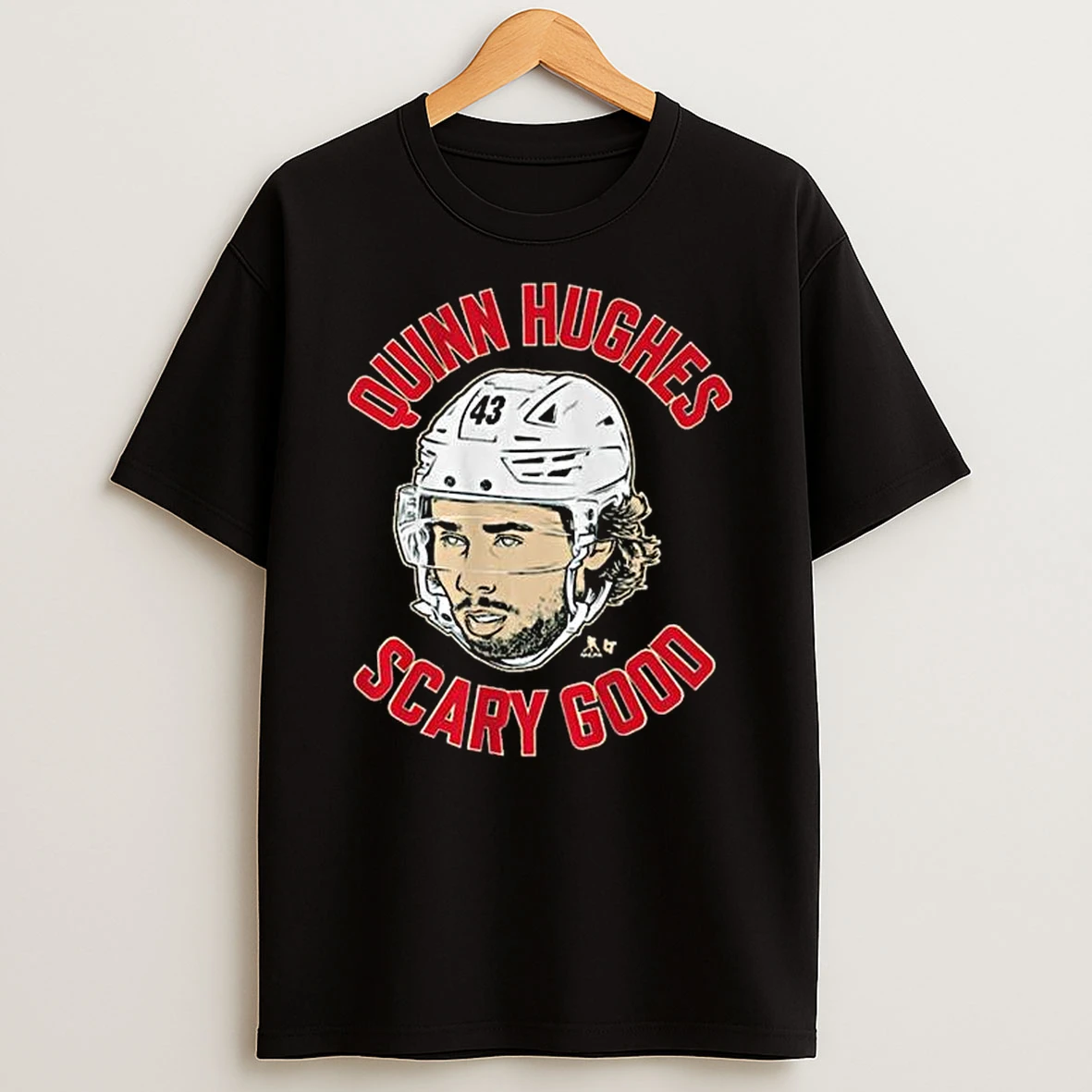 Quinn Hughes Scary Good Ghost Eyes T Shirt