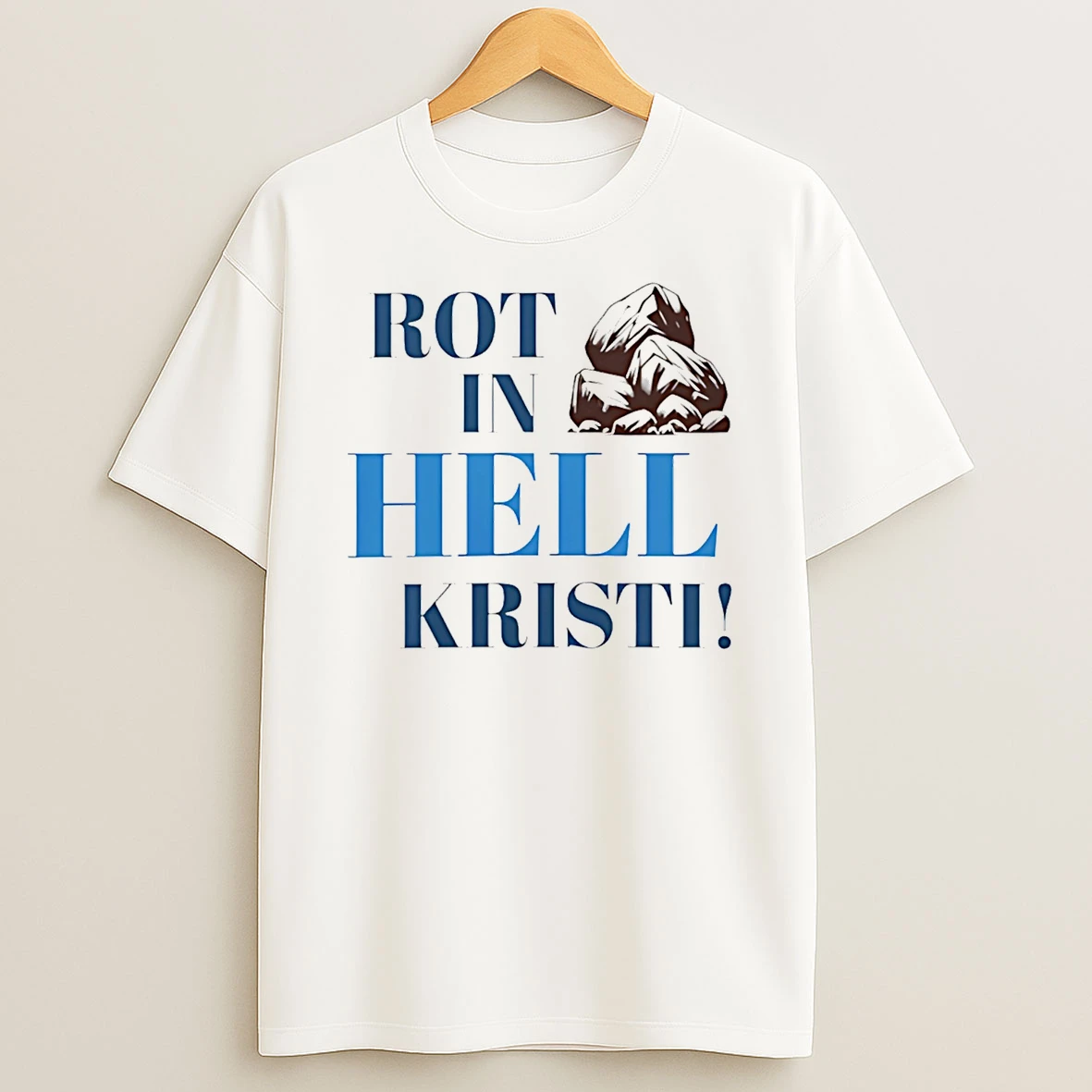 Rip Cricket Rot In Hell Kristi Text T Shirt