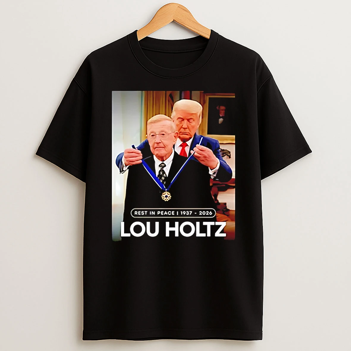 Rip Lou Holtz Rest In Peace 1937 2026 T Shirt