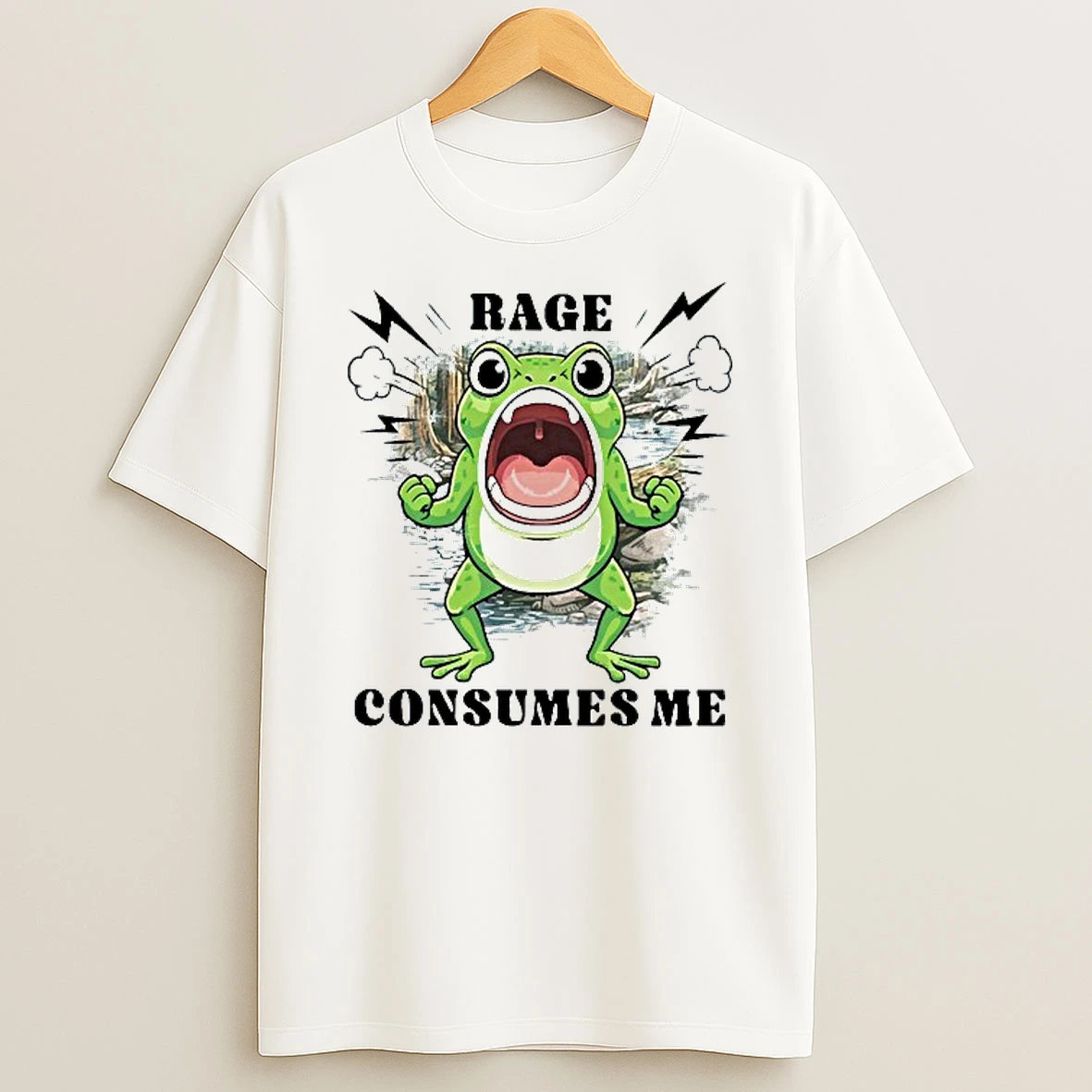 Rage Consumes Me Frog T Shirt