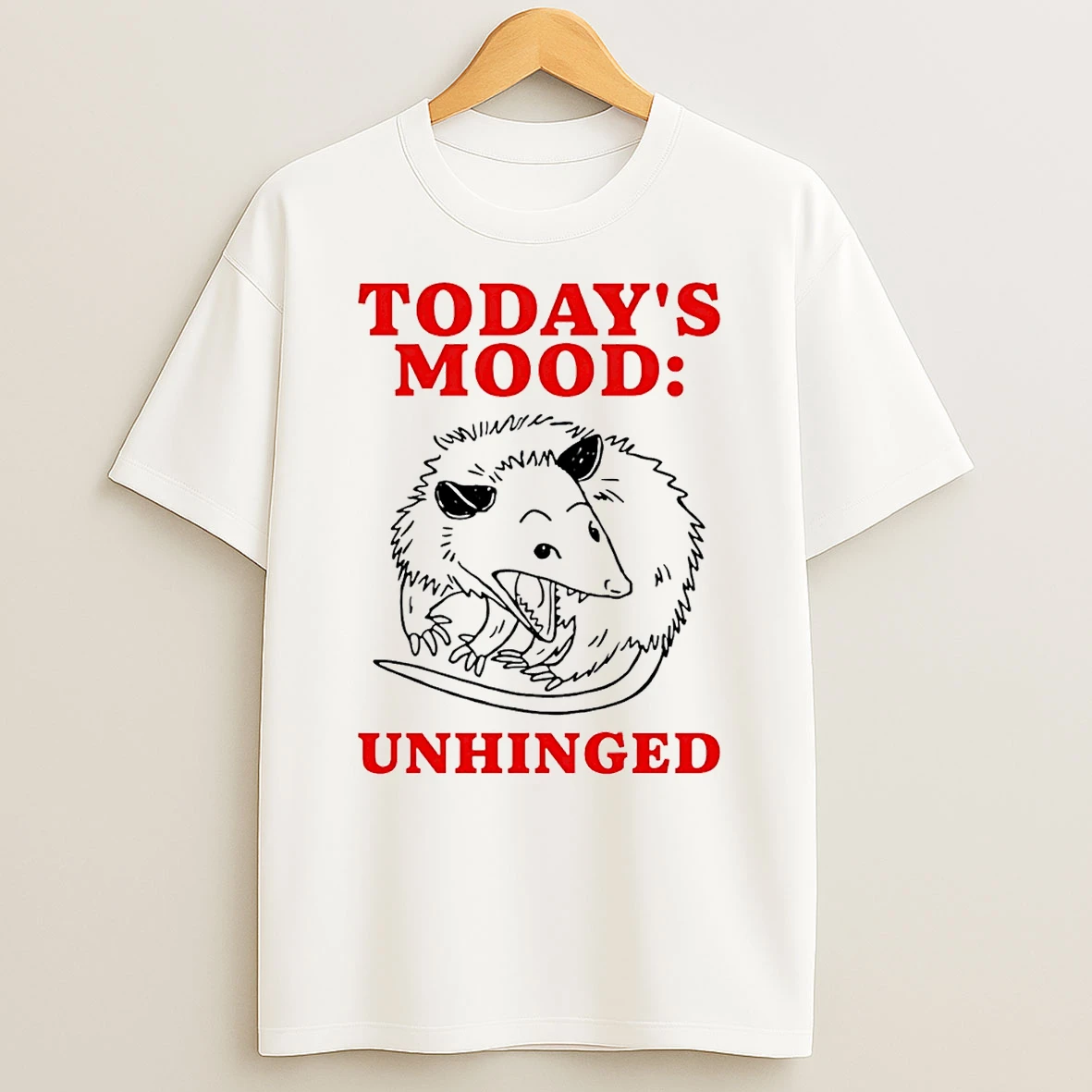 Rat Todays Mood Unhinged T Shirt