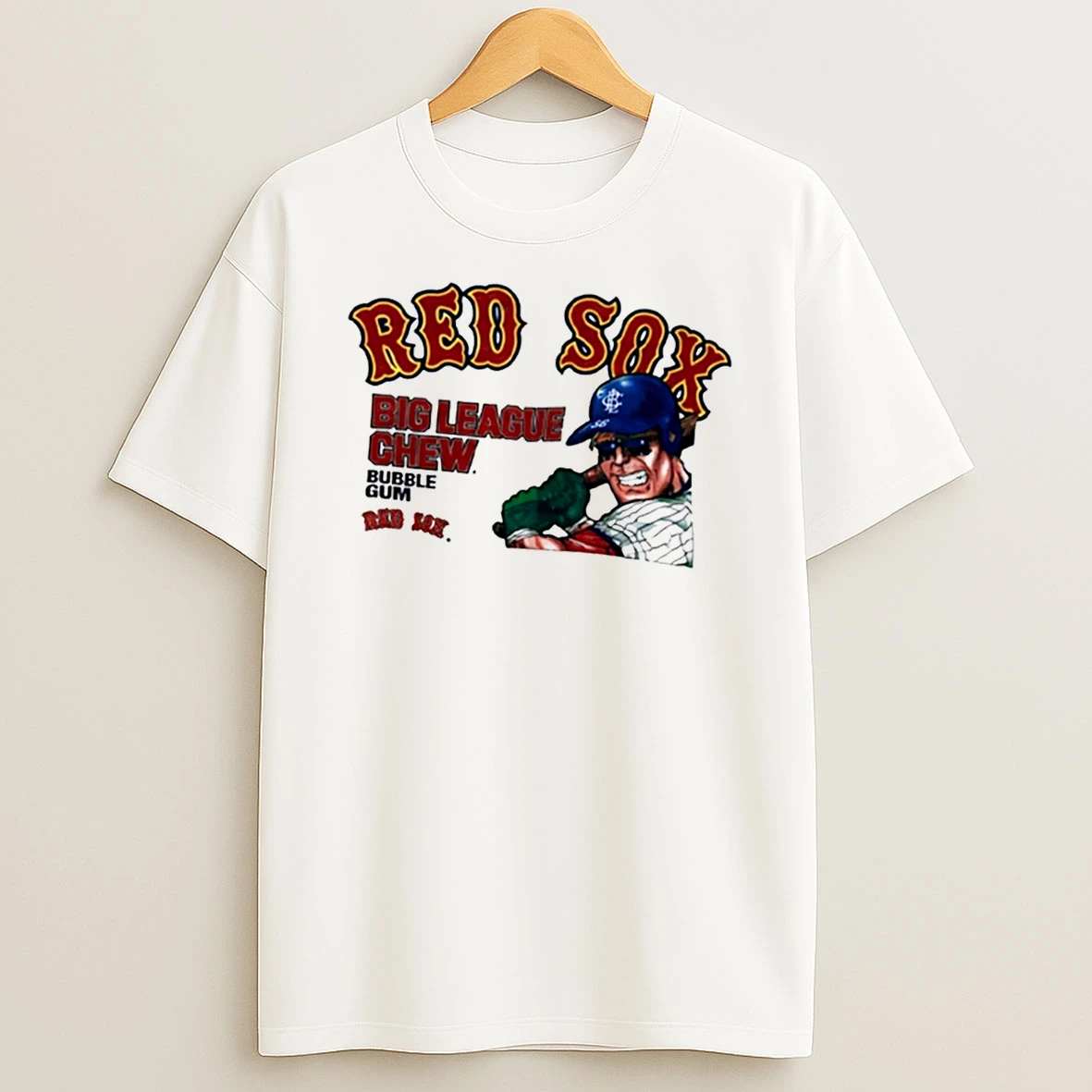 Red Sox Big League Chew Bubble Gum Res Sox T Shirt