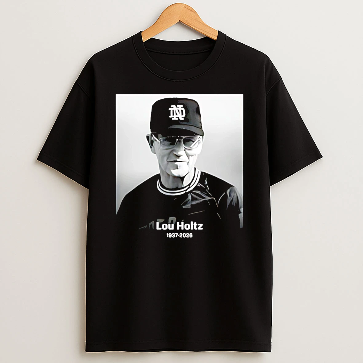 Rip Notre Dame Lou Holtz T Shirt