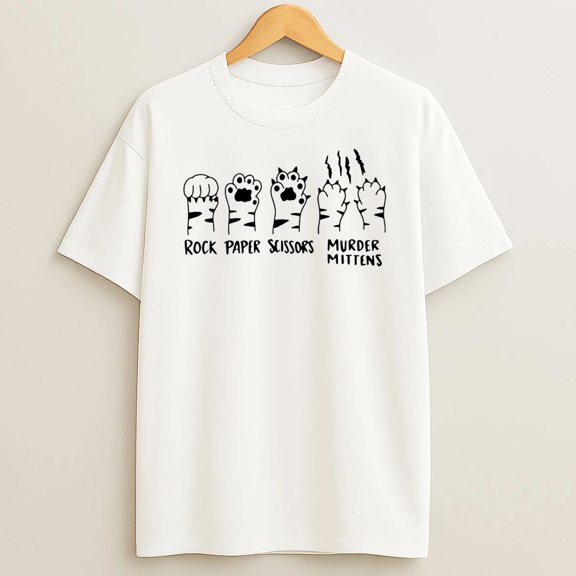 Rock Paper Scissors Gift For Cat Lovers Cat T Shirt