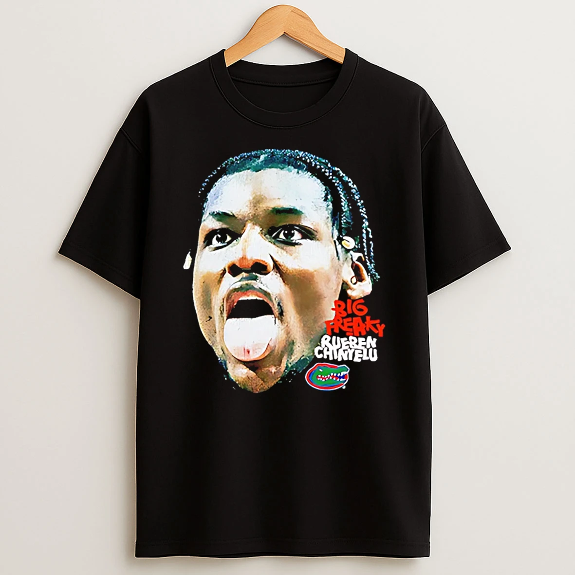 Rueben Chinyelu Florida Basketball Ncaa Game Face T Shirt