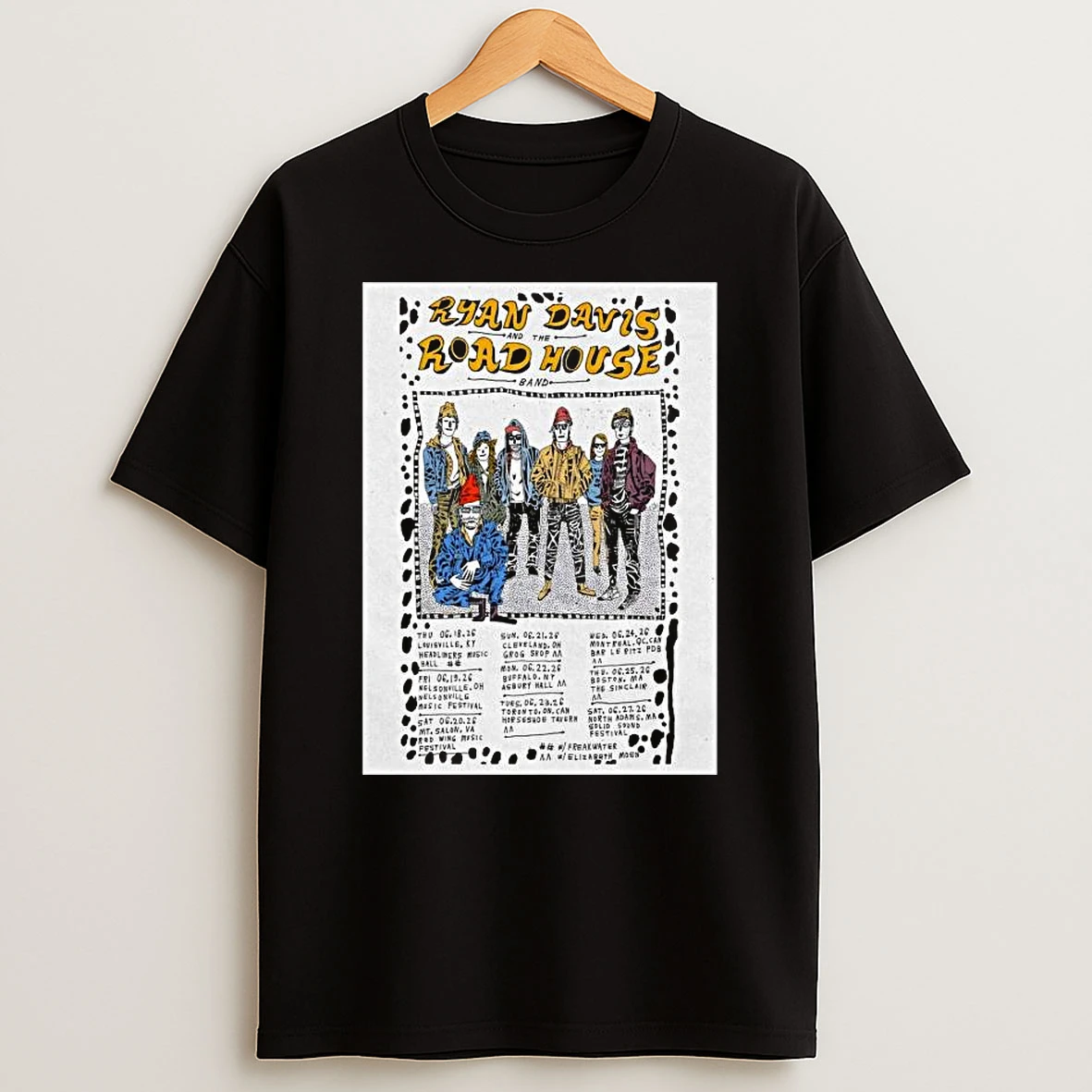 Ryan Davis And The Road House Band 2026 Us Shows T Shirt