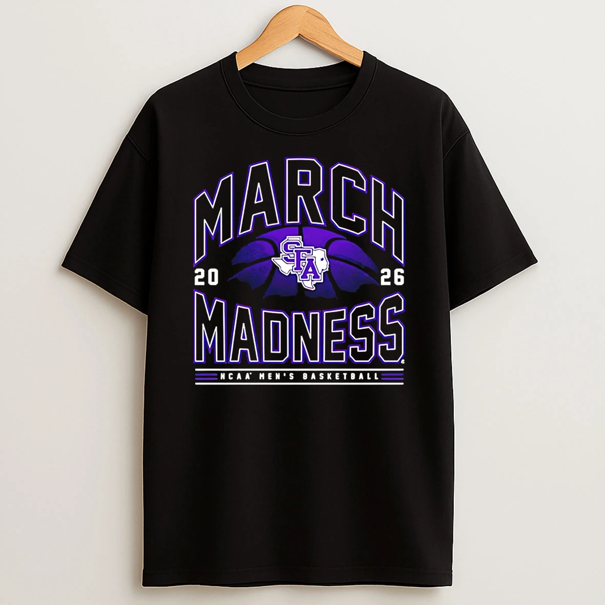 Sfa Mens Basketball Ncaa March Madness 2026 Logo T Shirt