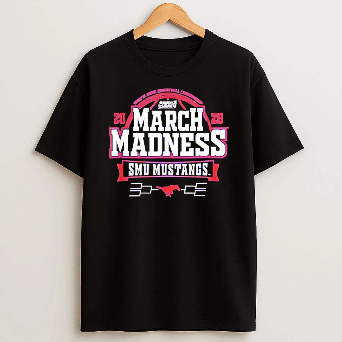 Smu Mustangs March Madness 2026 Ncaa Womens Basketball Four It All T Shirt