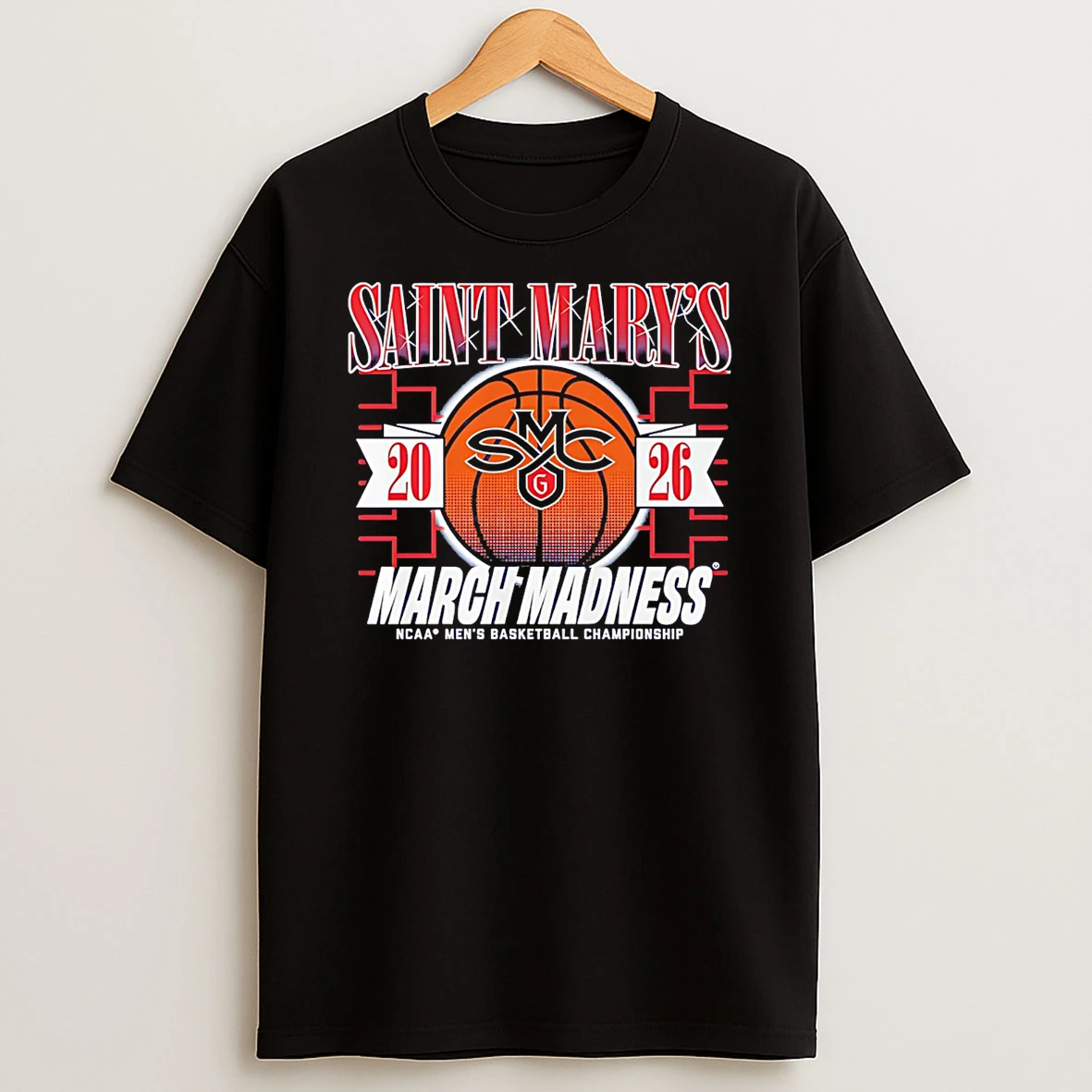 Saint Marys Gaels Mbb 2026 March Madness Logo T Shirt