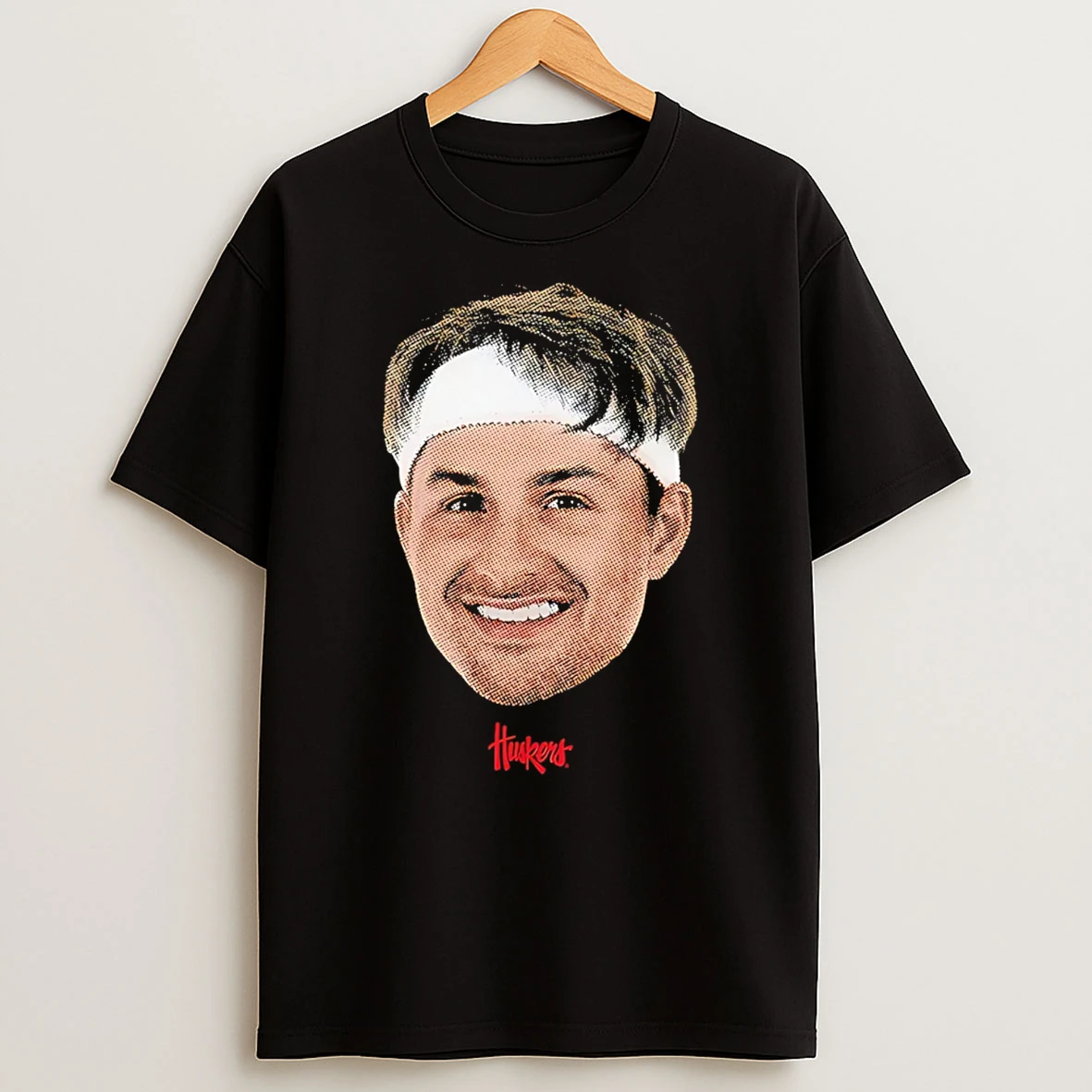 Samuel Hoiberg Nebraska Cornhuskers Big Head T Shirt