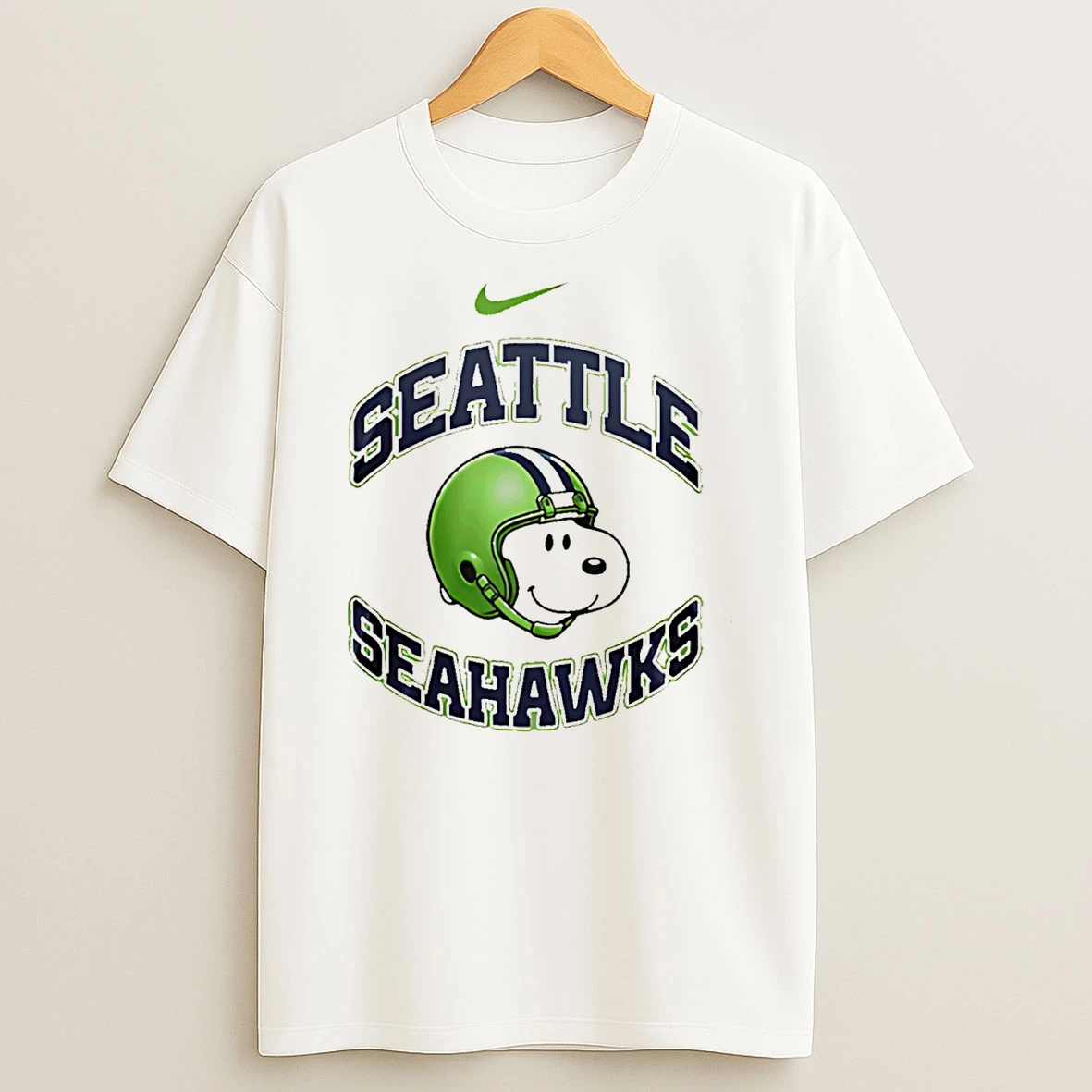 Seattle Seahawks Snoopy Freedom 2026 Logo T Shirt