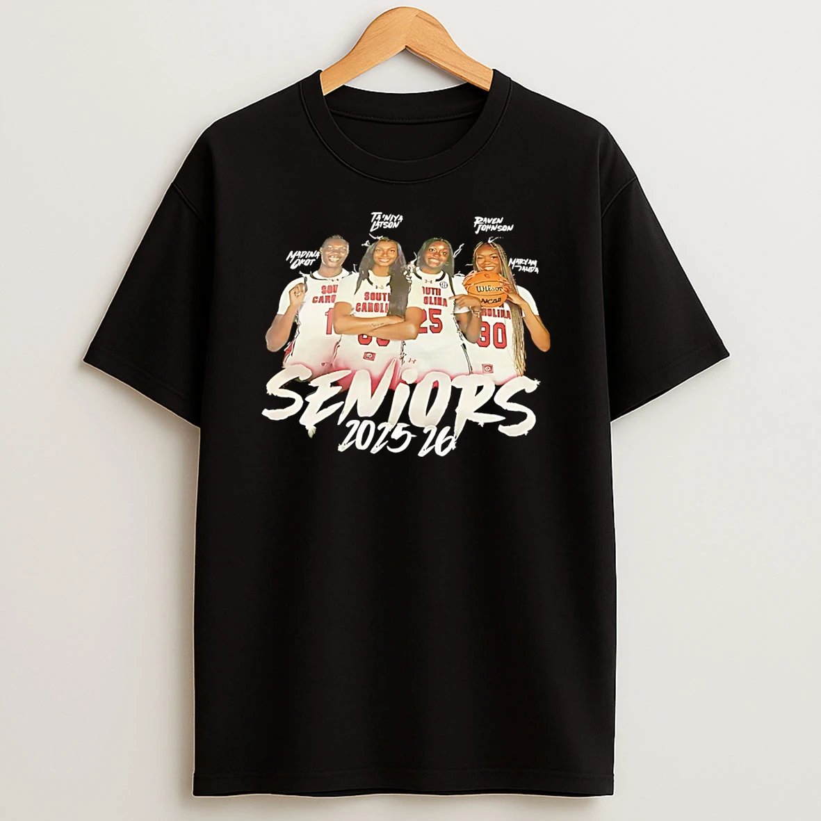 Seniors 2025 2026 South Carolina Womens Basketball T Shirt