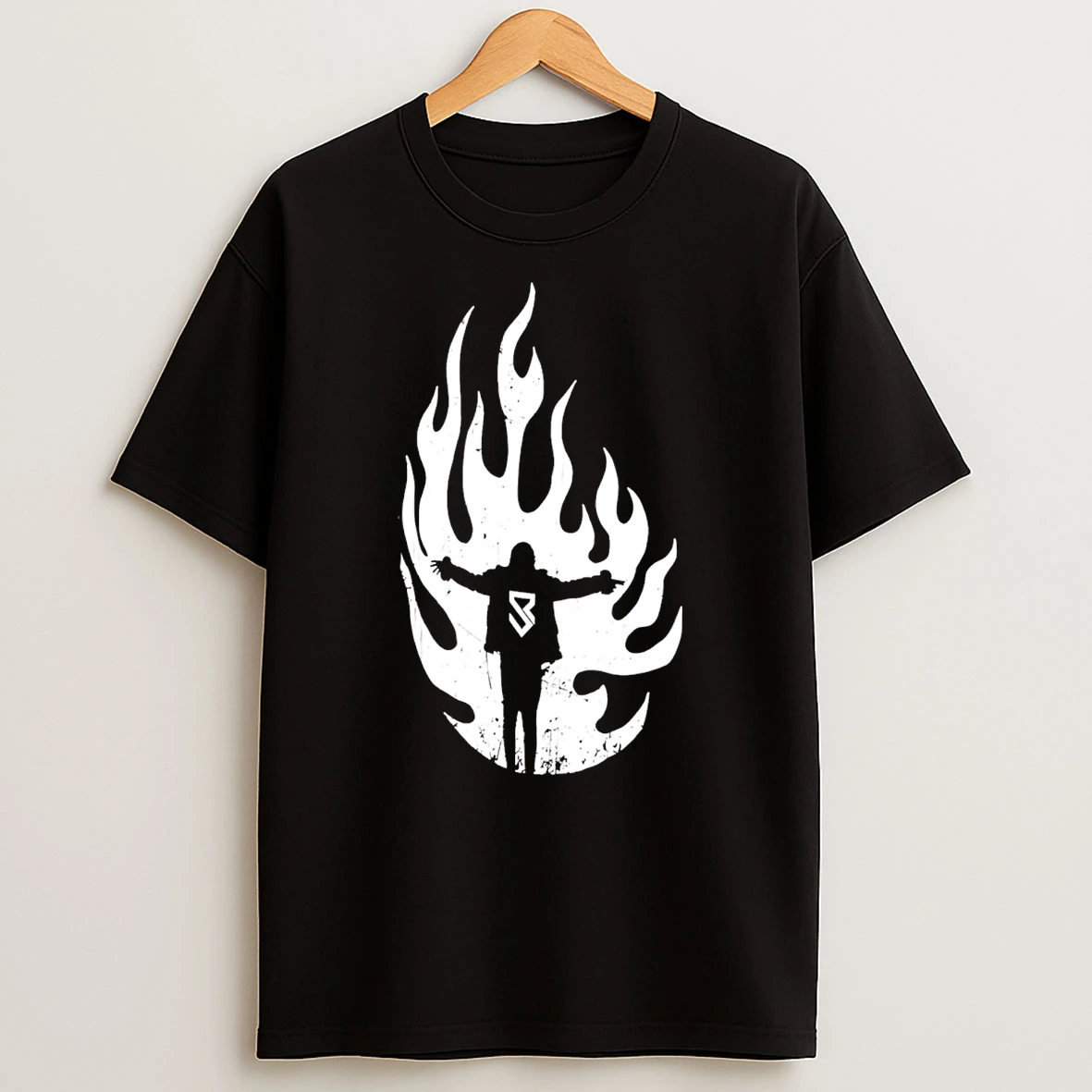 Seth Rollins Flames Fire T Shirt