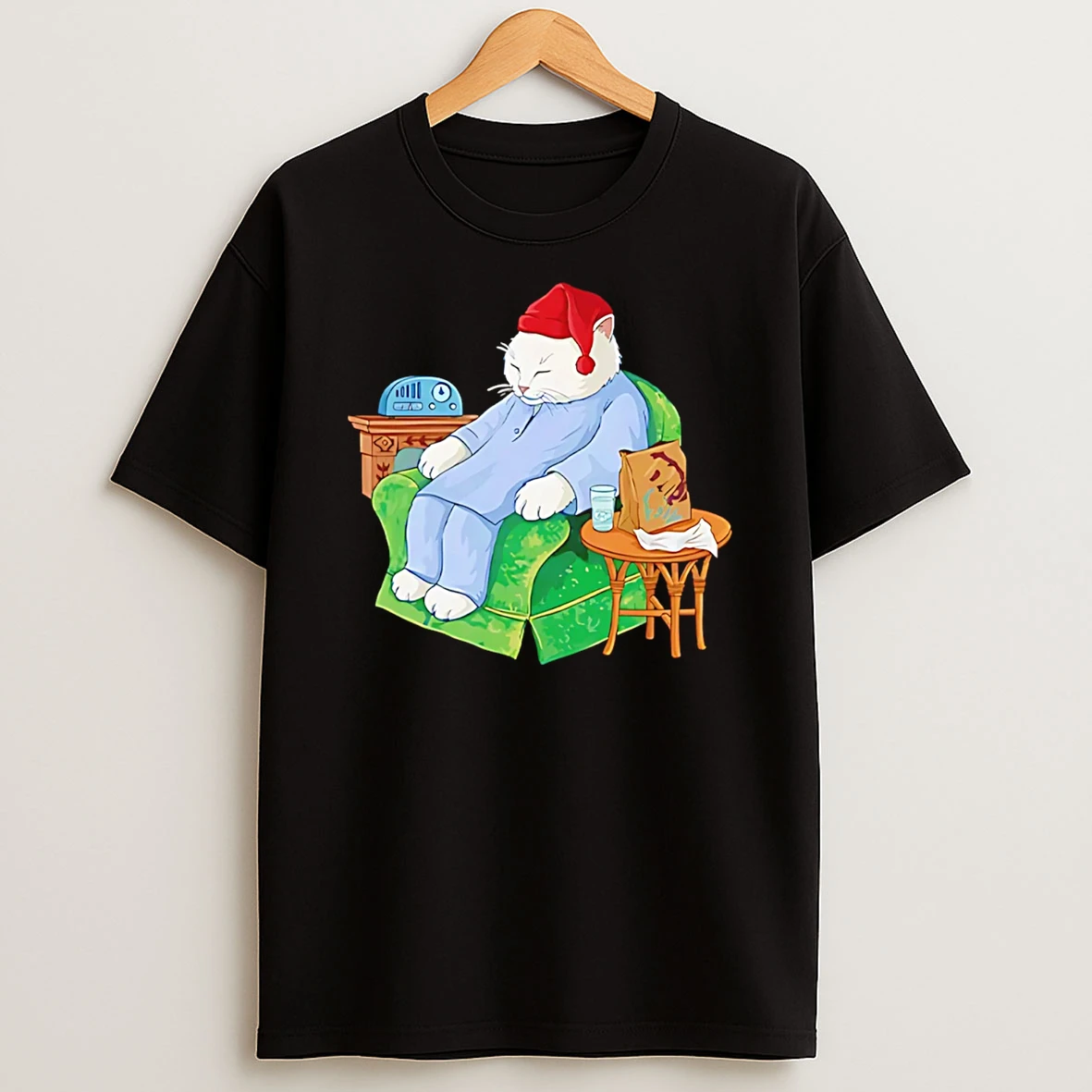 Sleepytime Tacos Cat Cartoon T Shirt