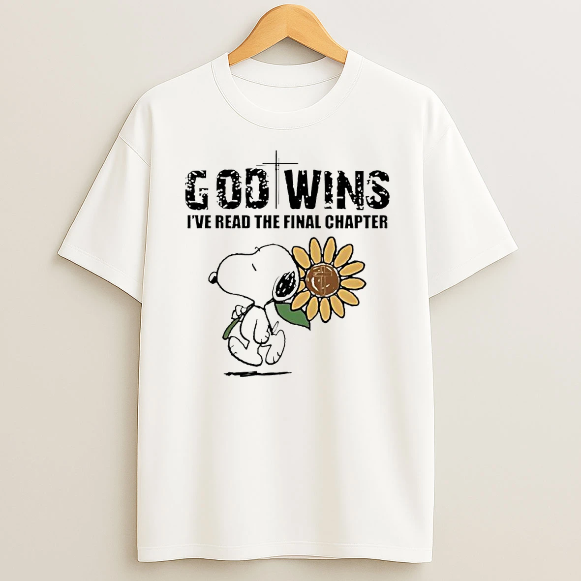 Snoopy Shower God Wins Ive Read The Final Chapter T Shirt