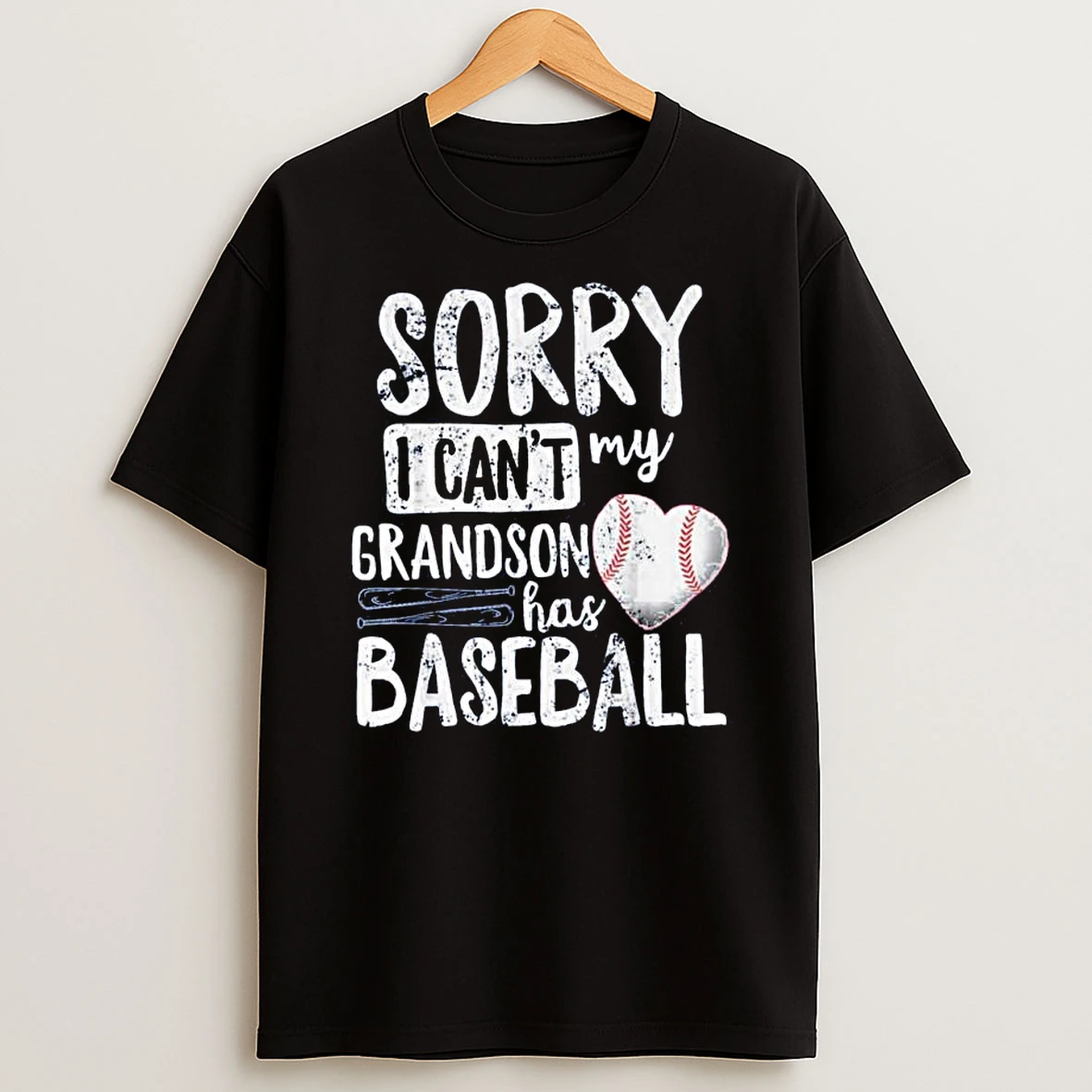 Sorry I Cant My Grandson Has Baseball T Shirt