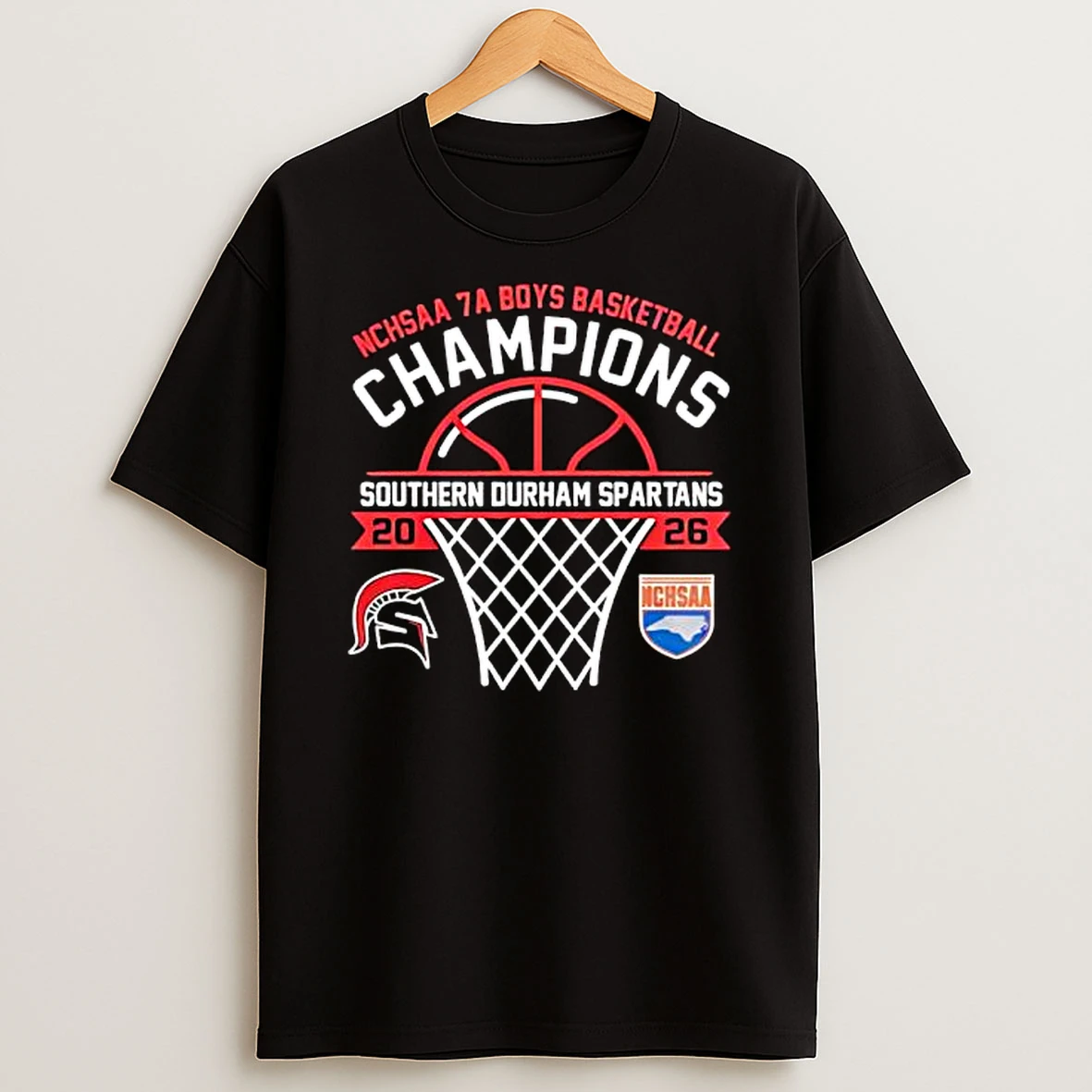 Southern Durham Spartans 7a Boys Basketball Champions 2026 T Shirt