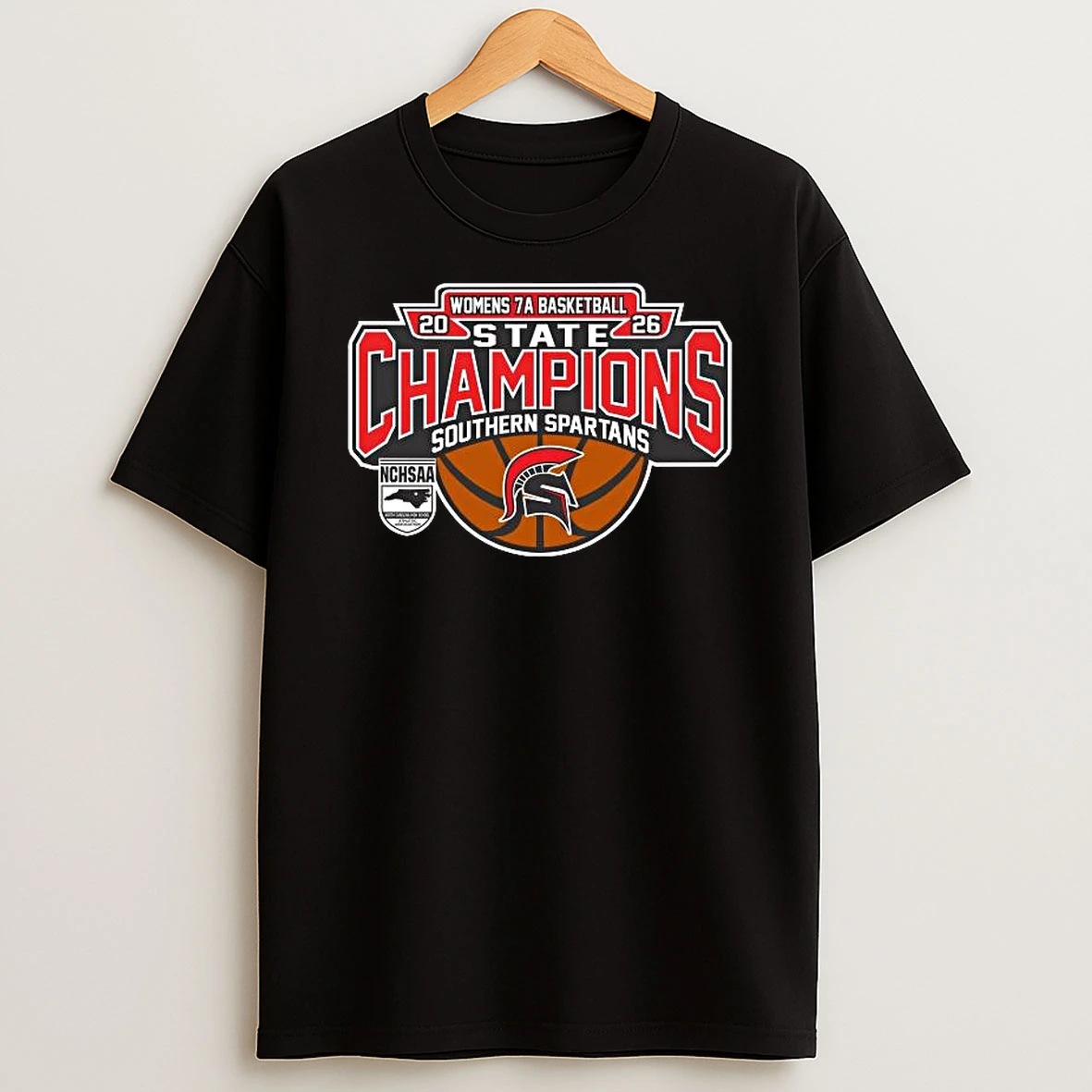 Southern Spartans 2026 Womens 7a Basketball State Champions T Shirt