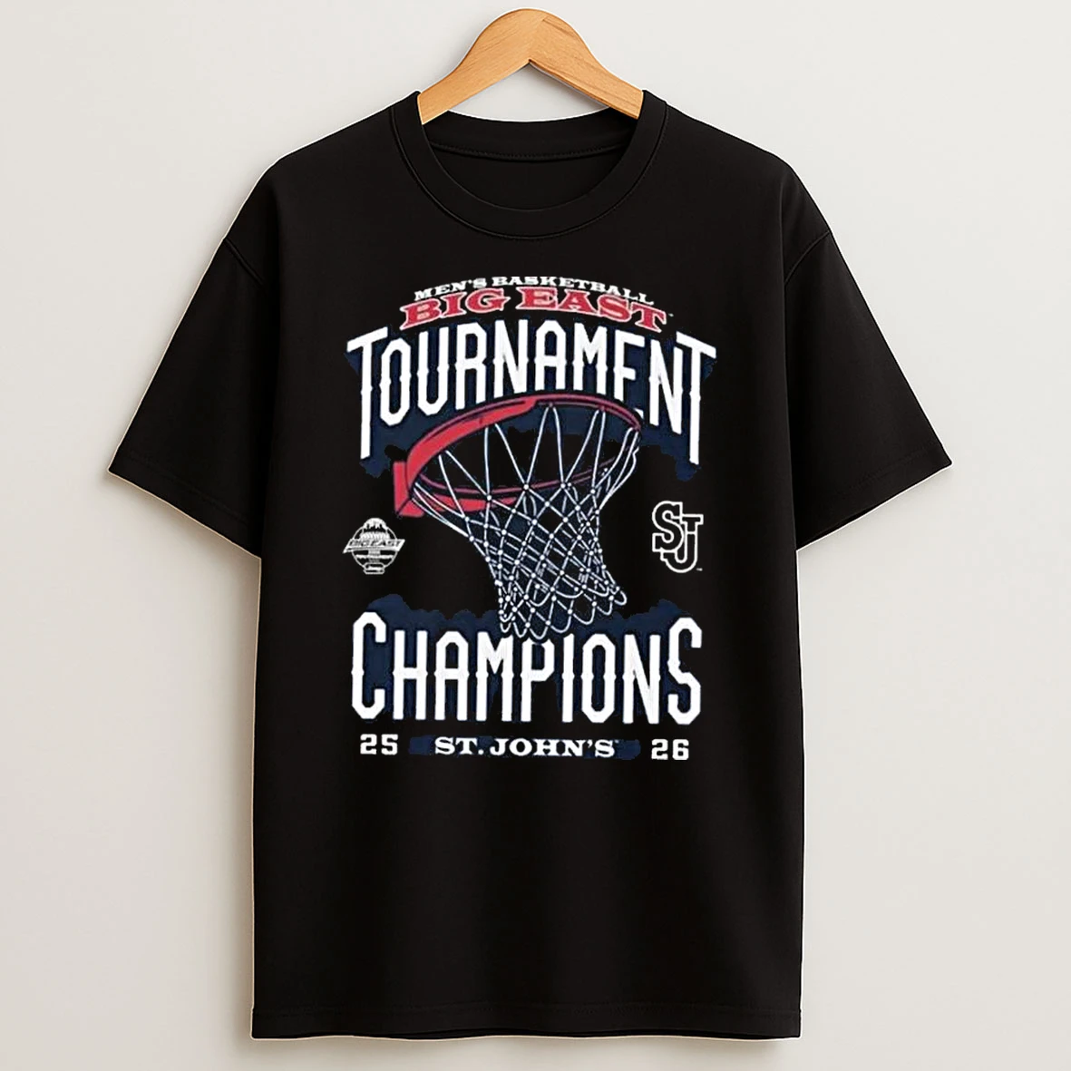 St Johns Red Storm 2026 Big East Mens Basketball Champions Locker Room T Shirt