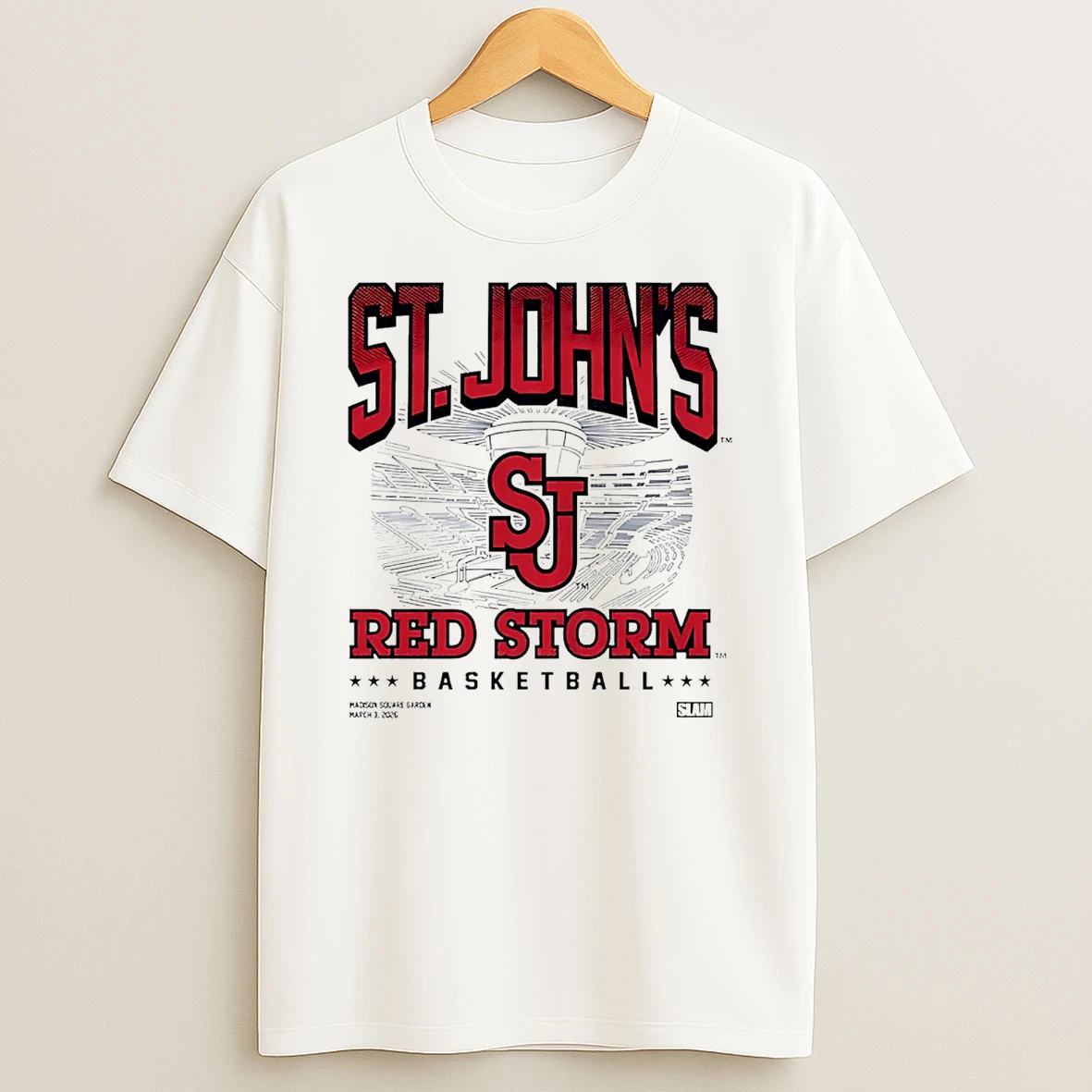 St Johns Red Storm Slam Night At Madison Square Garden T Shirt