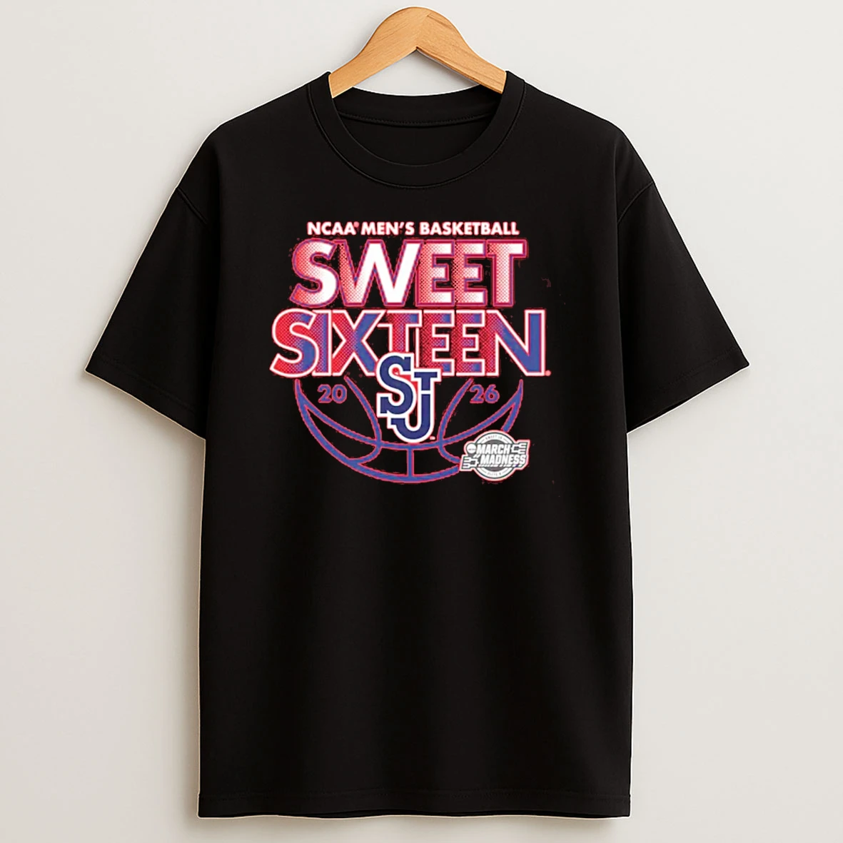 St Johns Mens Basketball 2026 Ncaa March Madness Sweet Sixteen T Shirt