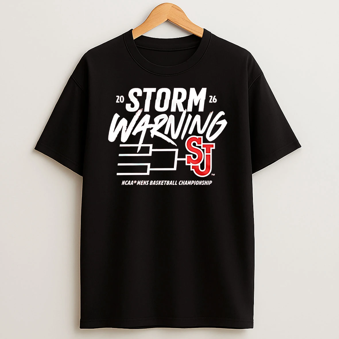 St Johns Red Storm 2026 Ncaa Mens Basketball Championship Storm Warning T Shirt