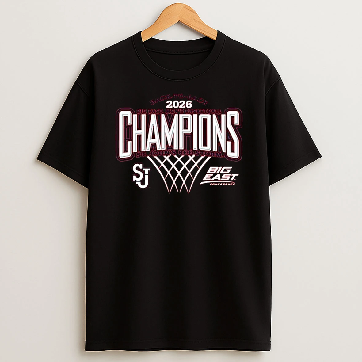 St Johns Red Storm Back To Back Big East Regular Season Champions 2026 T Shirt