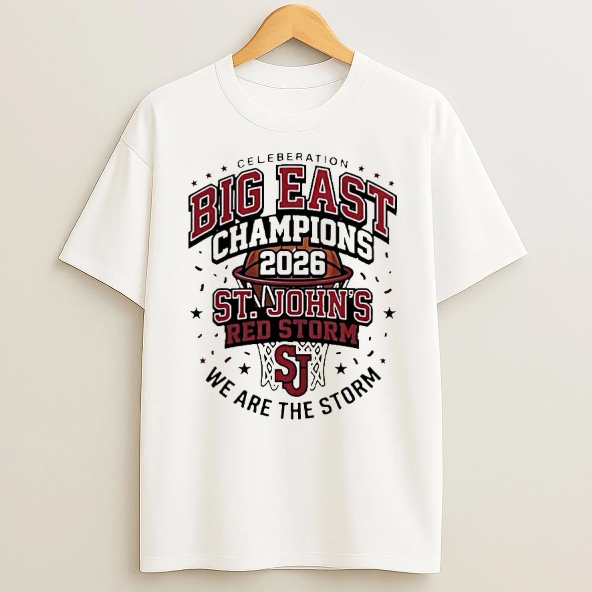 St Johns Red Storm Big East Champions 2026 We Are The Storm T Shirt