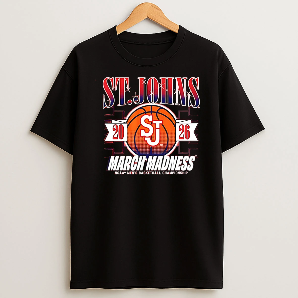 St Johns Red Storm Mbb 2026 March Madness Logo T Shirt