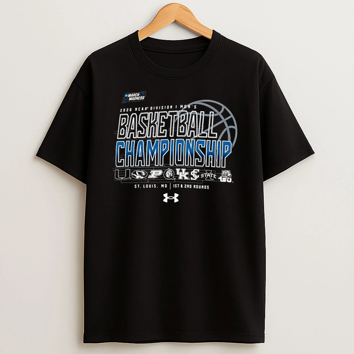 St Louis Mo 2026 Ncaa Division I Mens Basketball Championship 1st 2nd Rounds T Shirt