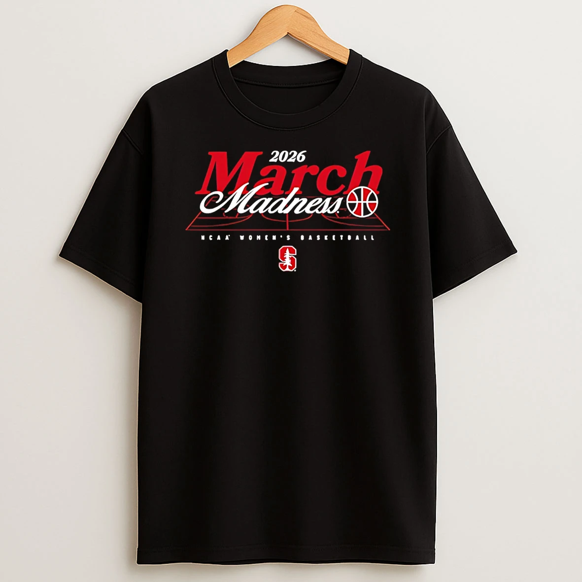 Stanford Womens Basketball Ncaa March Madness 2026 Logo T Shirt