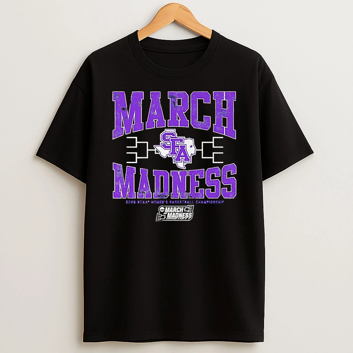 Stephen F Austin Ladyjacks Wbb 2026 March Madness Logo T Shirt