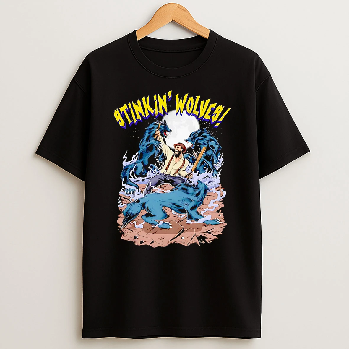 Stinkin Wolves Oxhorns T Shirt