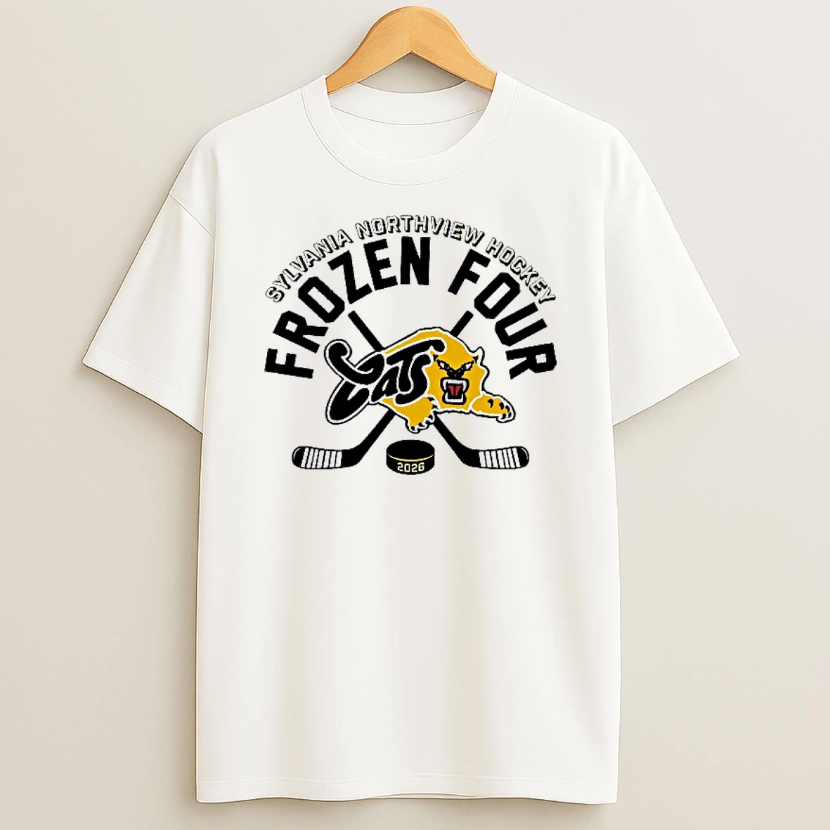 Sylvania Northview Hockey 2026 Frozen Four Cats T Shirt