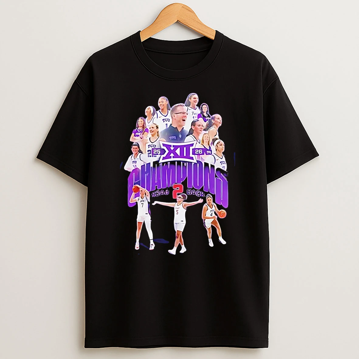 Tcu Horned Frogs Big 12 Champions 2026 T Shirt