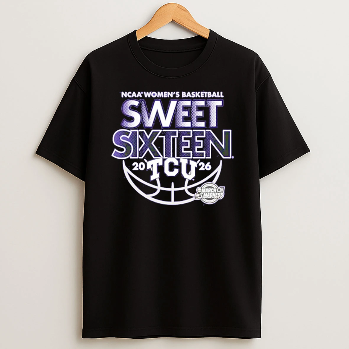 Tcu Womens Basketball 2026 Ncaa March Madness Sweet Sixteen T Shirt
