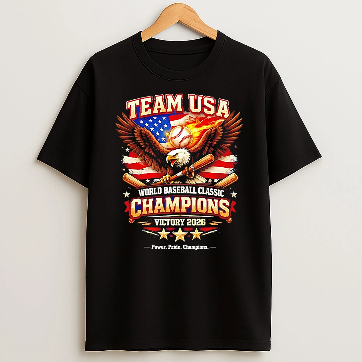 Team Usa World Baseball 2026 Classic Champions Victory T Shirt