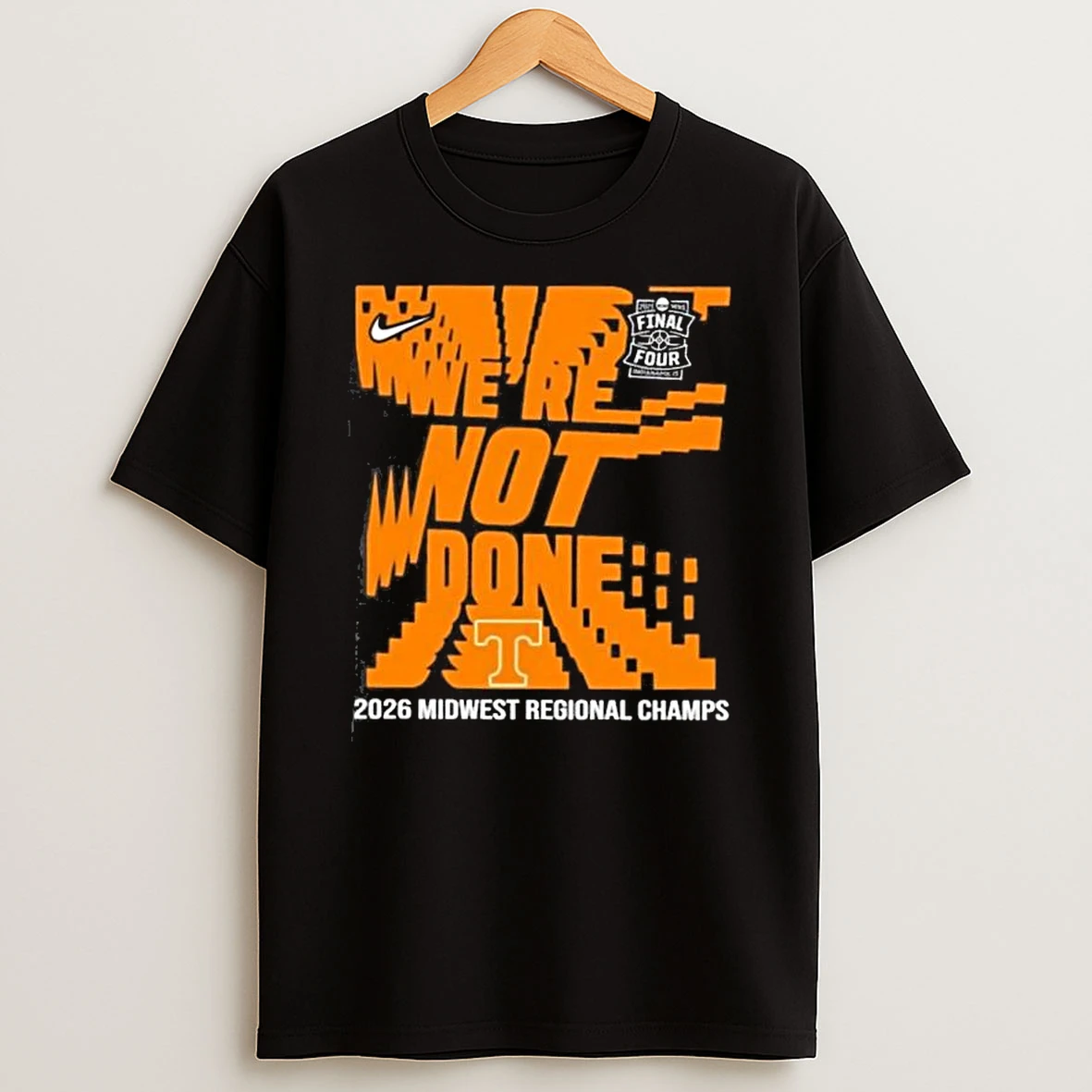 Tennessee Volunteers 2026 Ncaa Mens Basketball Midwest Regional Champions T Shirt