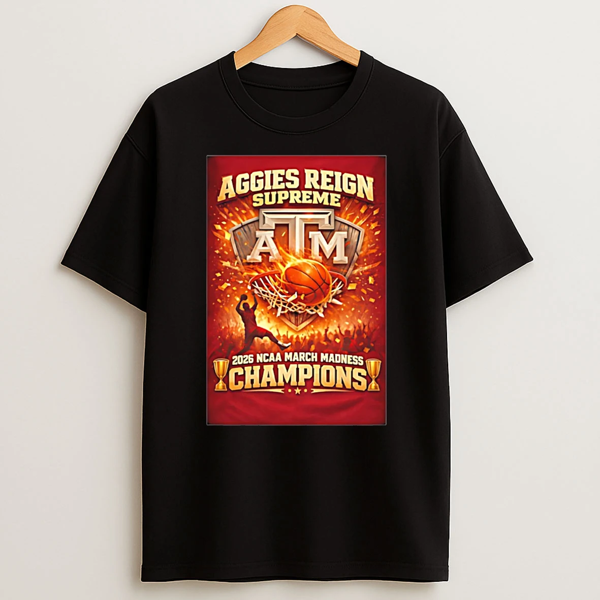 Texas Am Aggies 2026 March Madness Champions Basketball Fan T Shirt