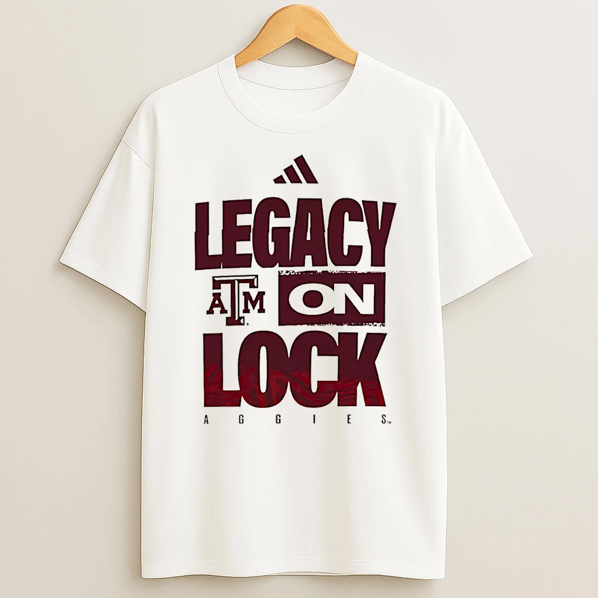 Texas Am Aggies Legacy On Lock Logo T Shirt