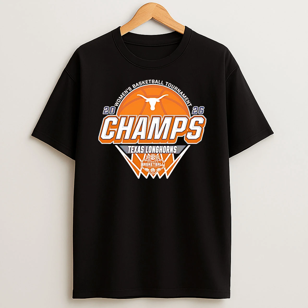 Texas Longhorns 2026 Sec Womens Basketball Tournament Champions Locker Room T Shirt