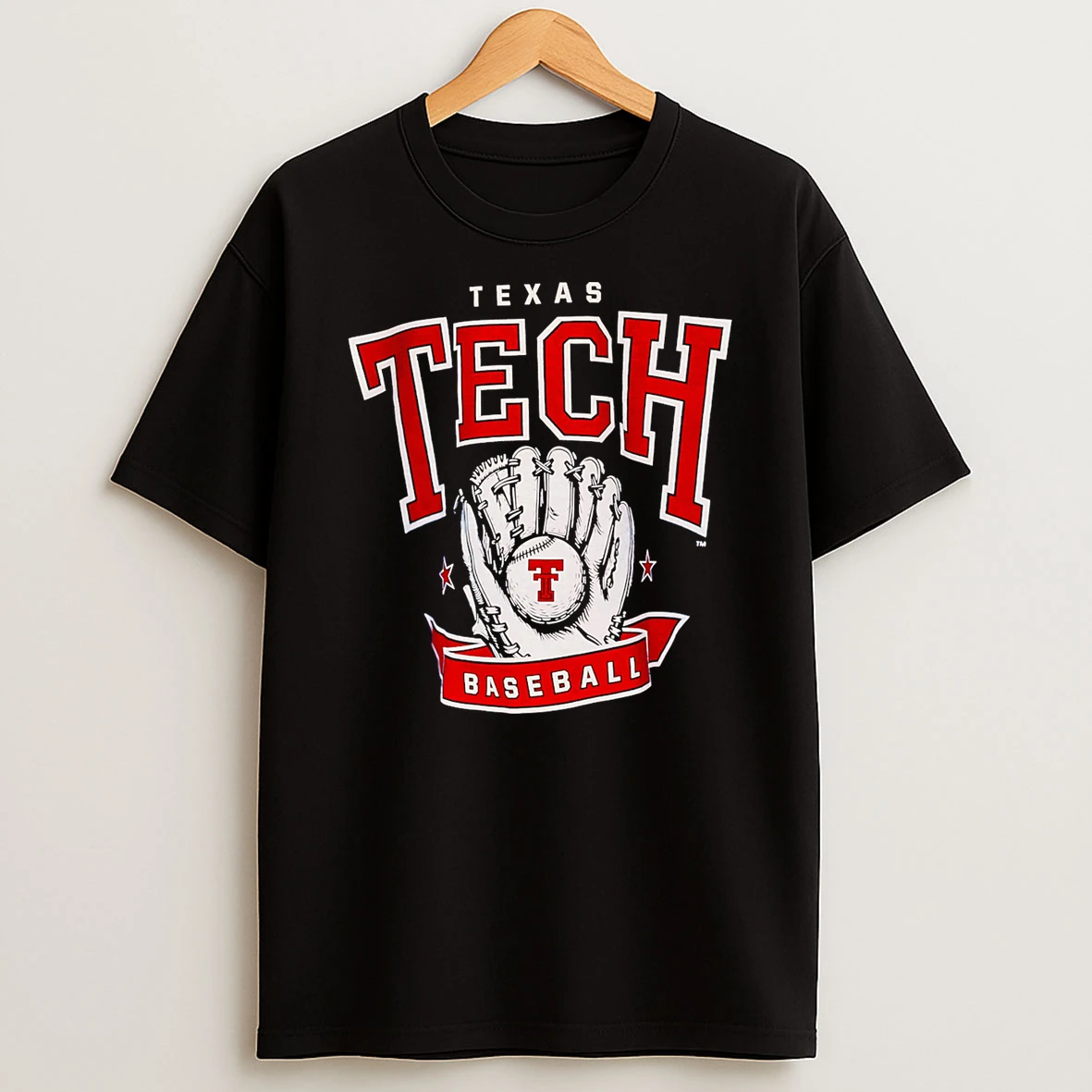 Texas Tech Baseball Glove T Shirt