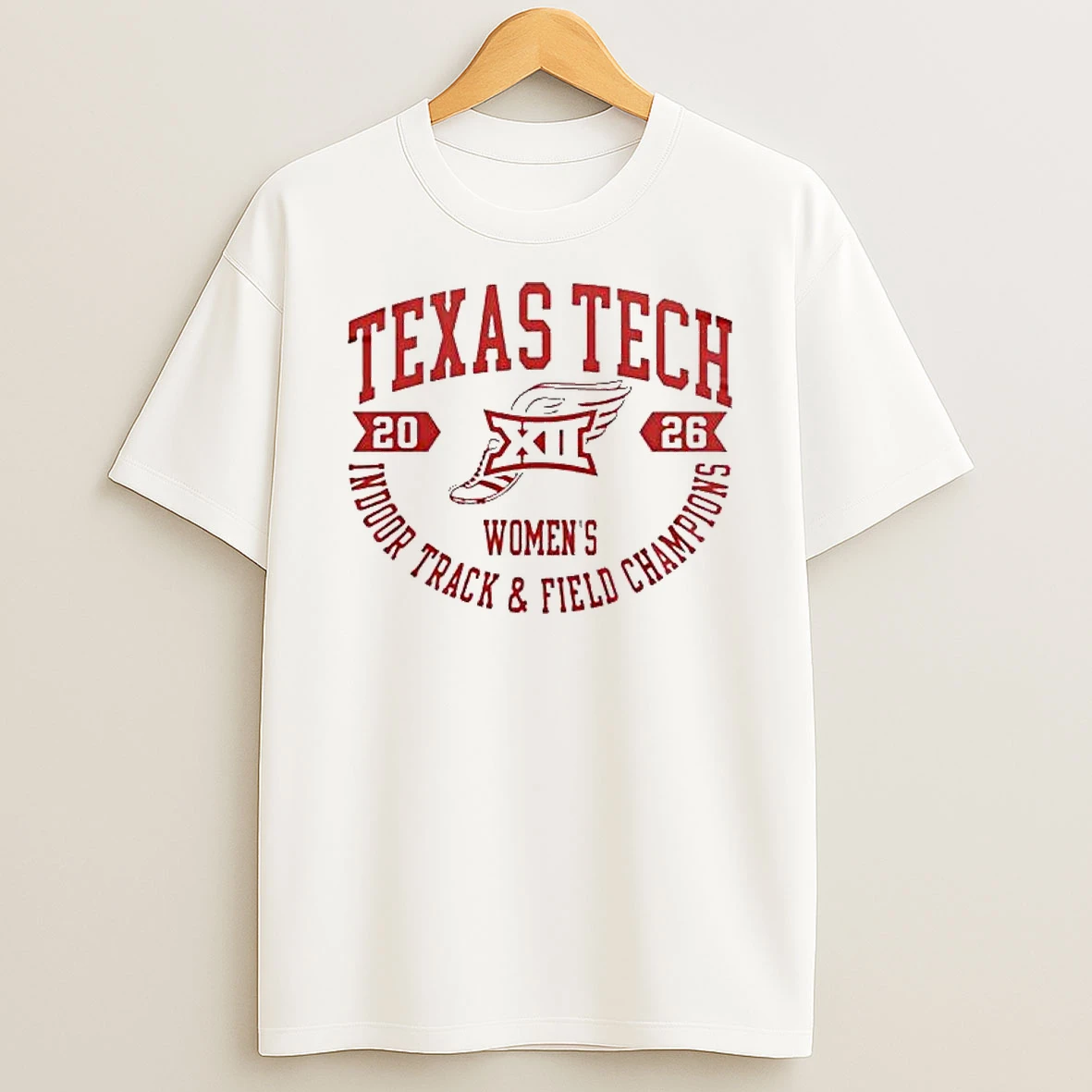 Texas Tech Red Raiders Big12 Indoor Track Field Champions 2026 T Shirt