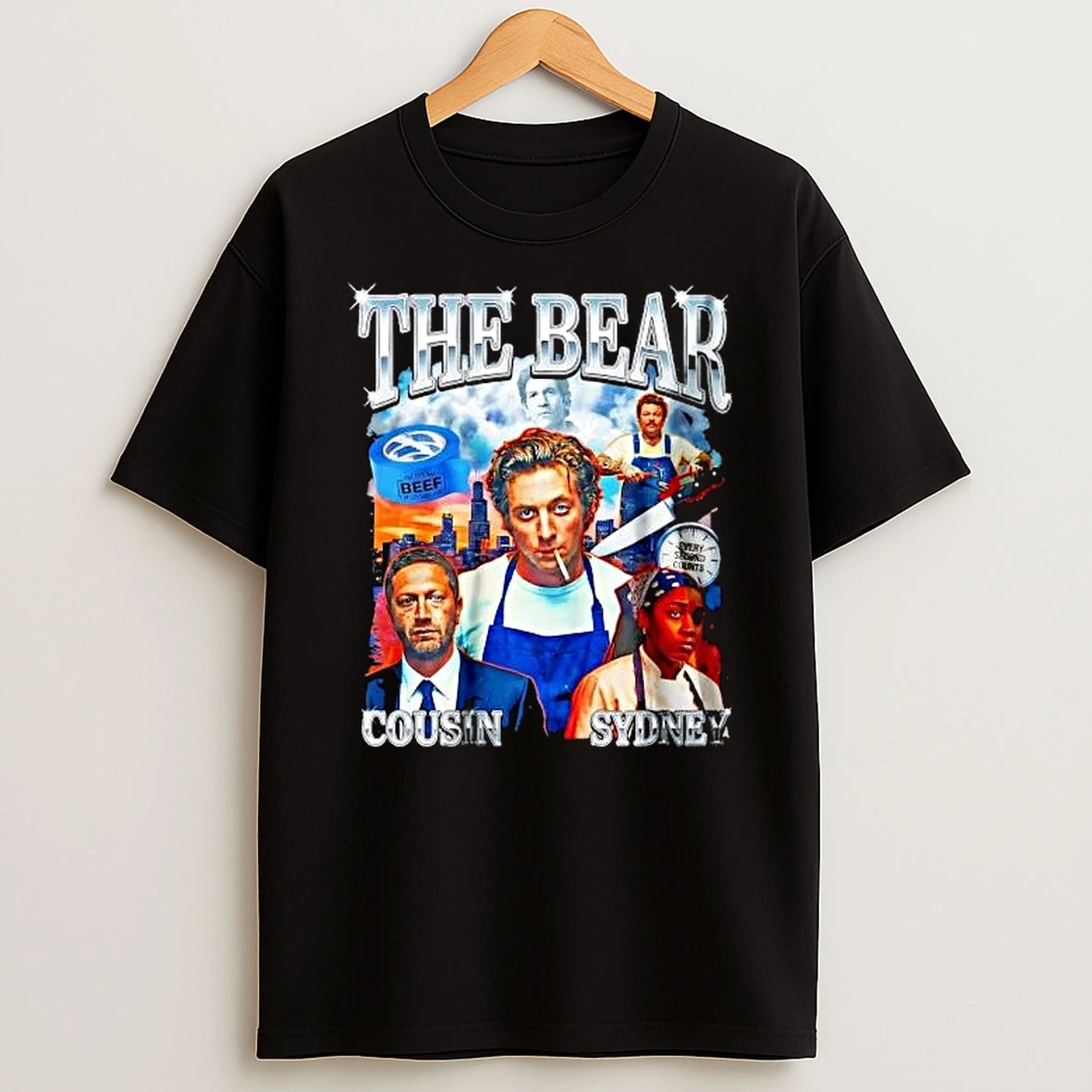 The Bear Cousin Sydney Chicago Skyline T Shirt
