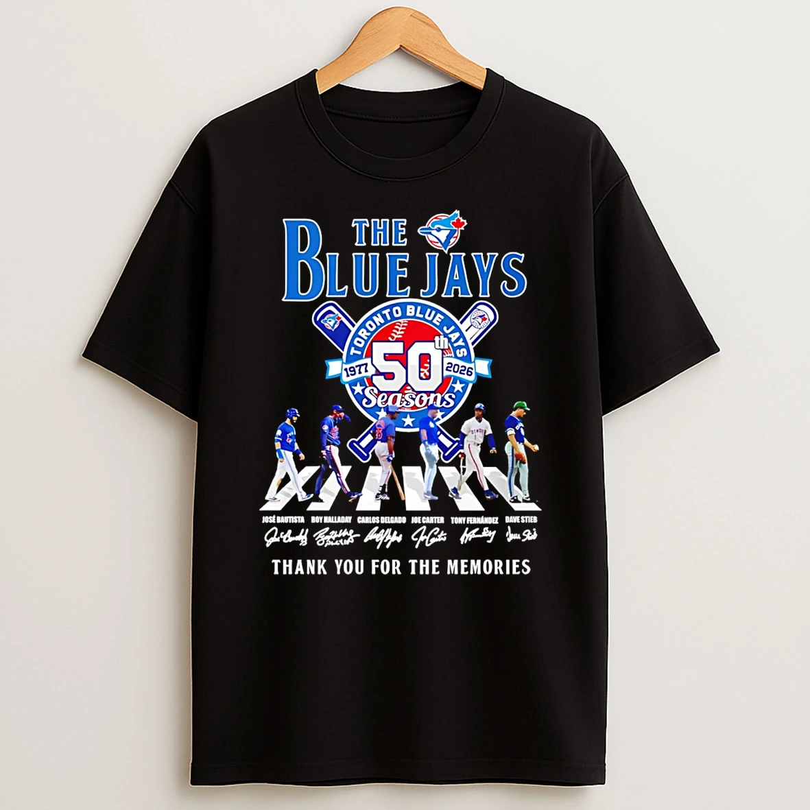 The Blue Jays 50th Anniversary 1977 2026 Thank You For The Memories Signatures T Shirt