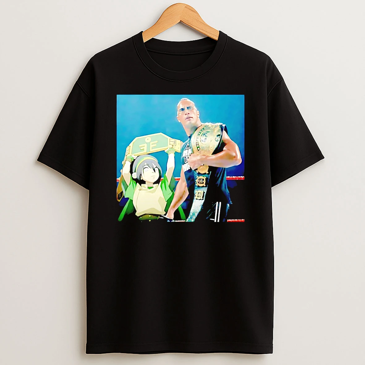 The Boulder The Last Airbender And Dwayne The Rock Johnson T Shirt