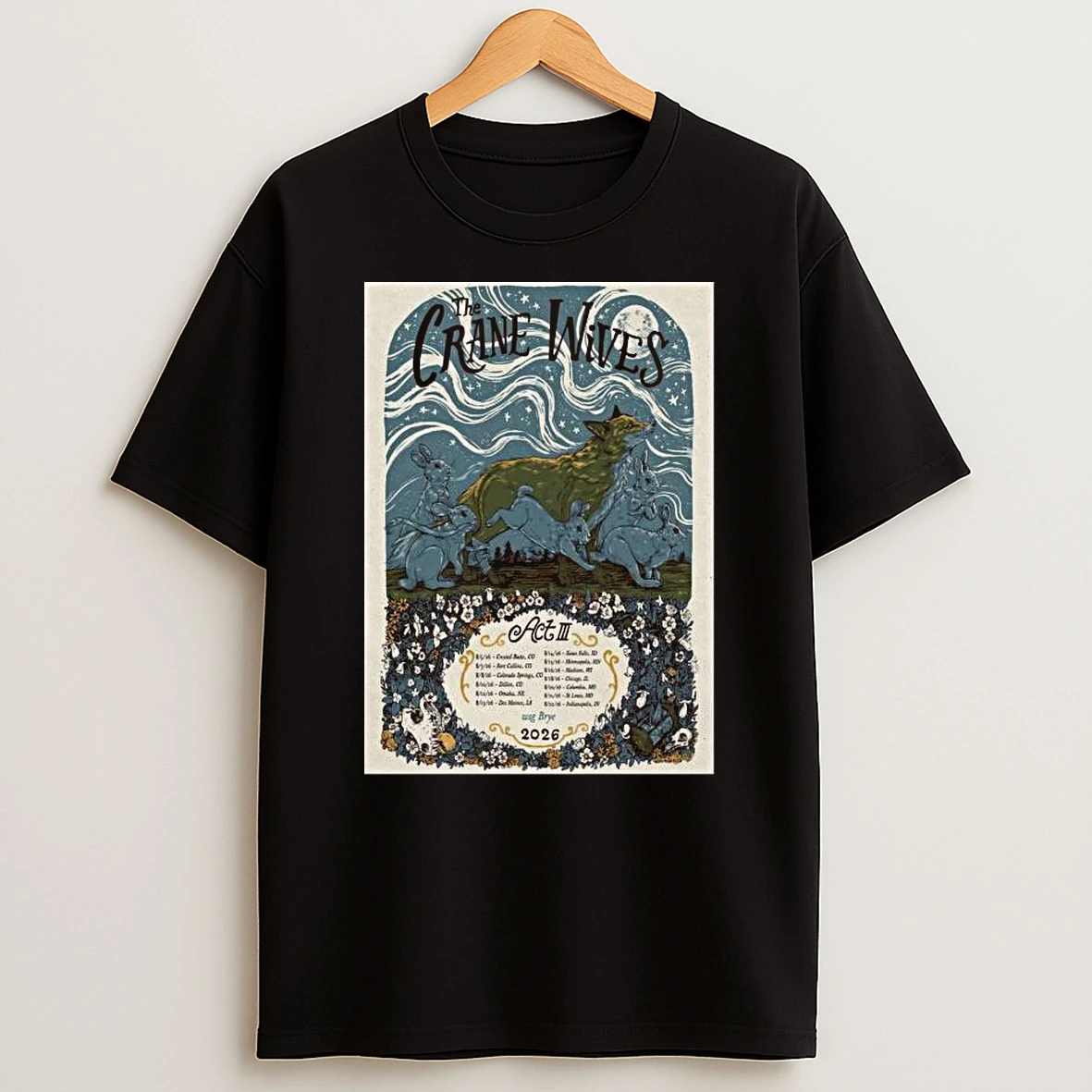 The Crane Wives Art Iii Tour August 2026 T Shirt