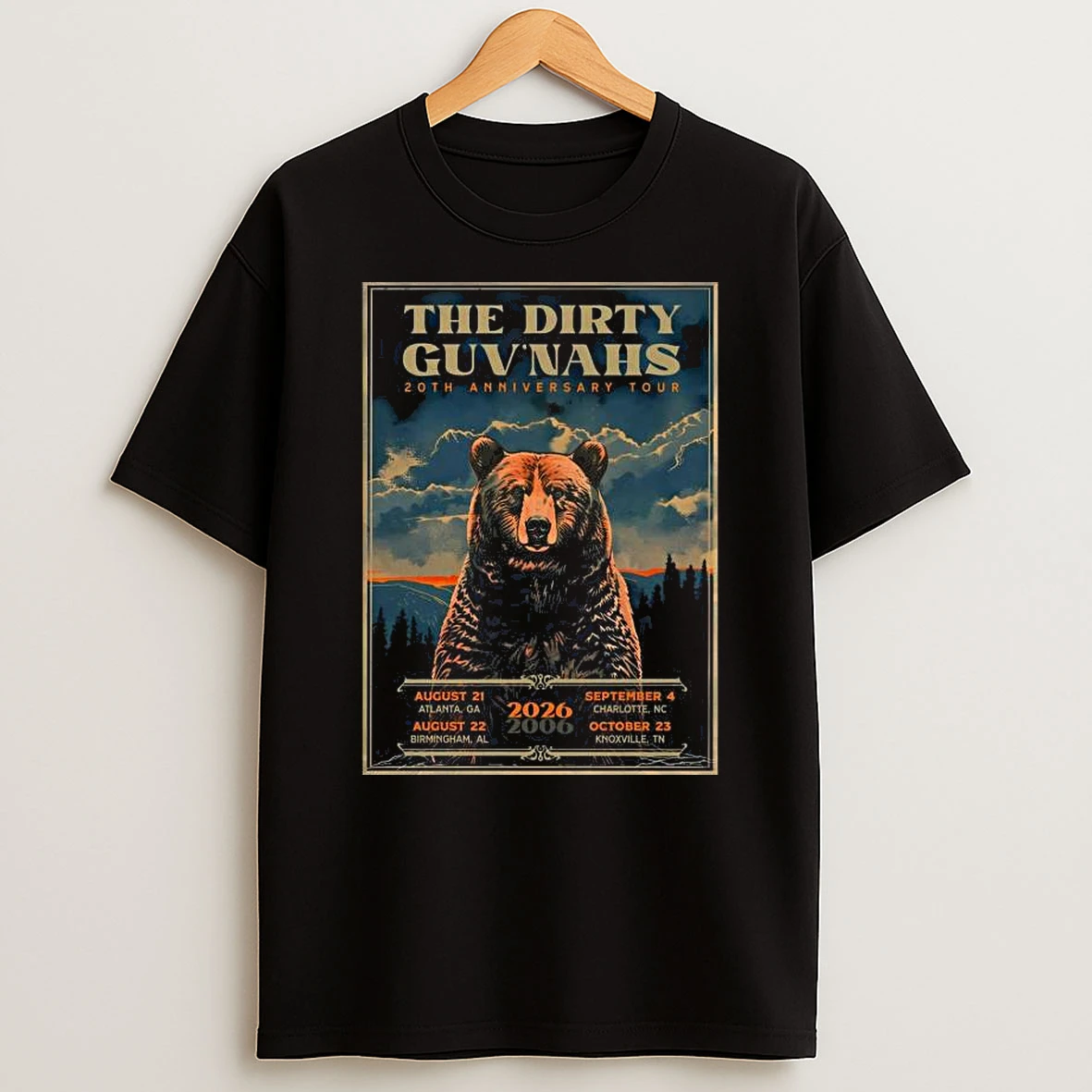 The Dirty Guvnahs 20th Anniversary Tour 2026 T Shirt